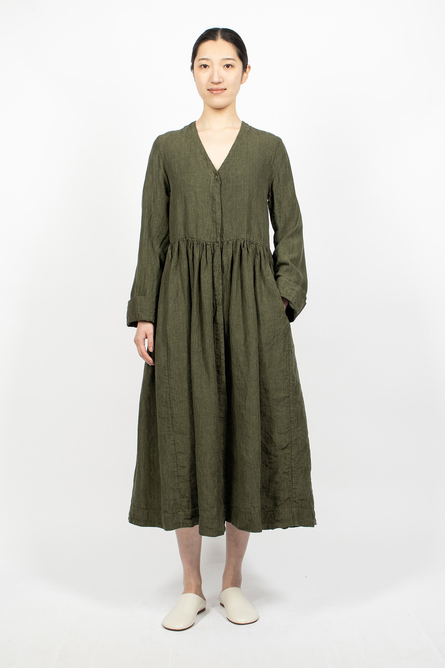 Orsan Eve Dress Khaki