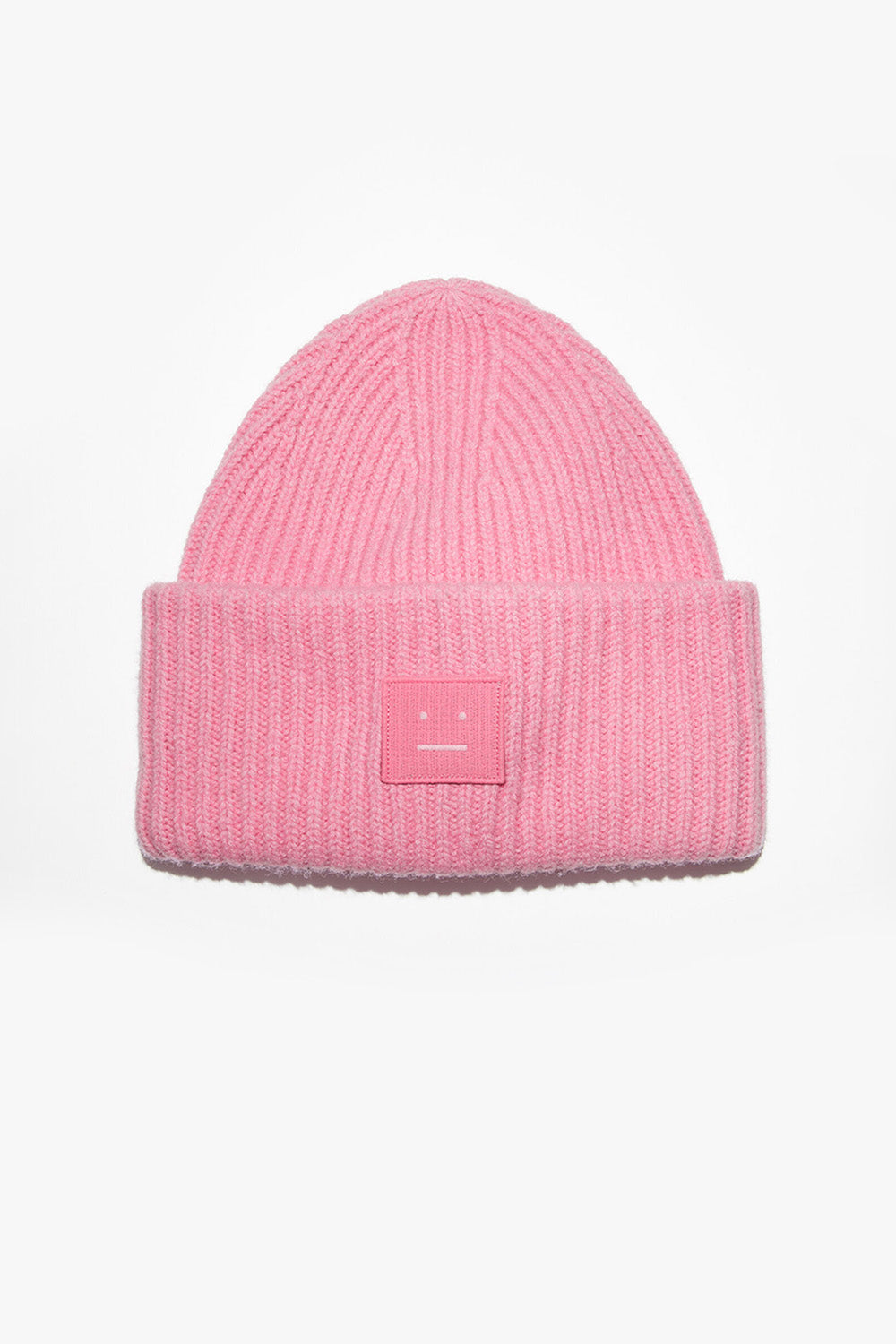 Ribbed Knit Beanie Bubble Pink