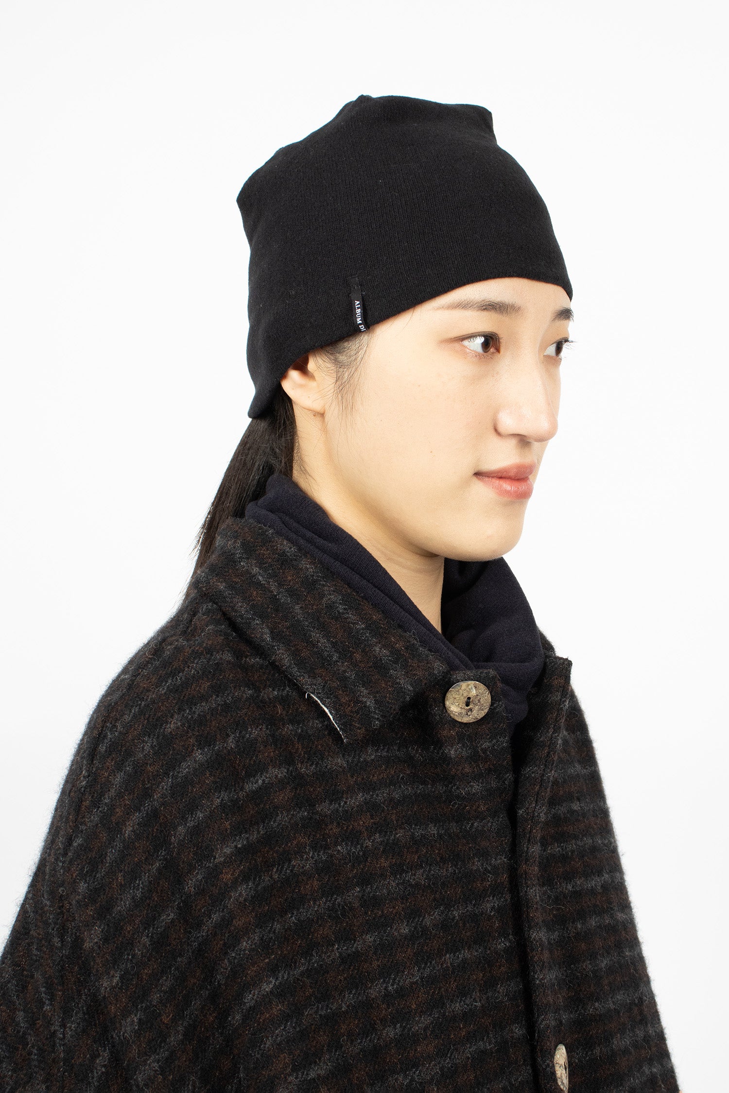 95_41 Knitted Hat JP Black