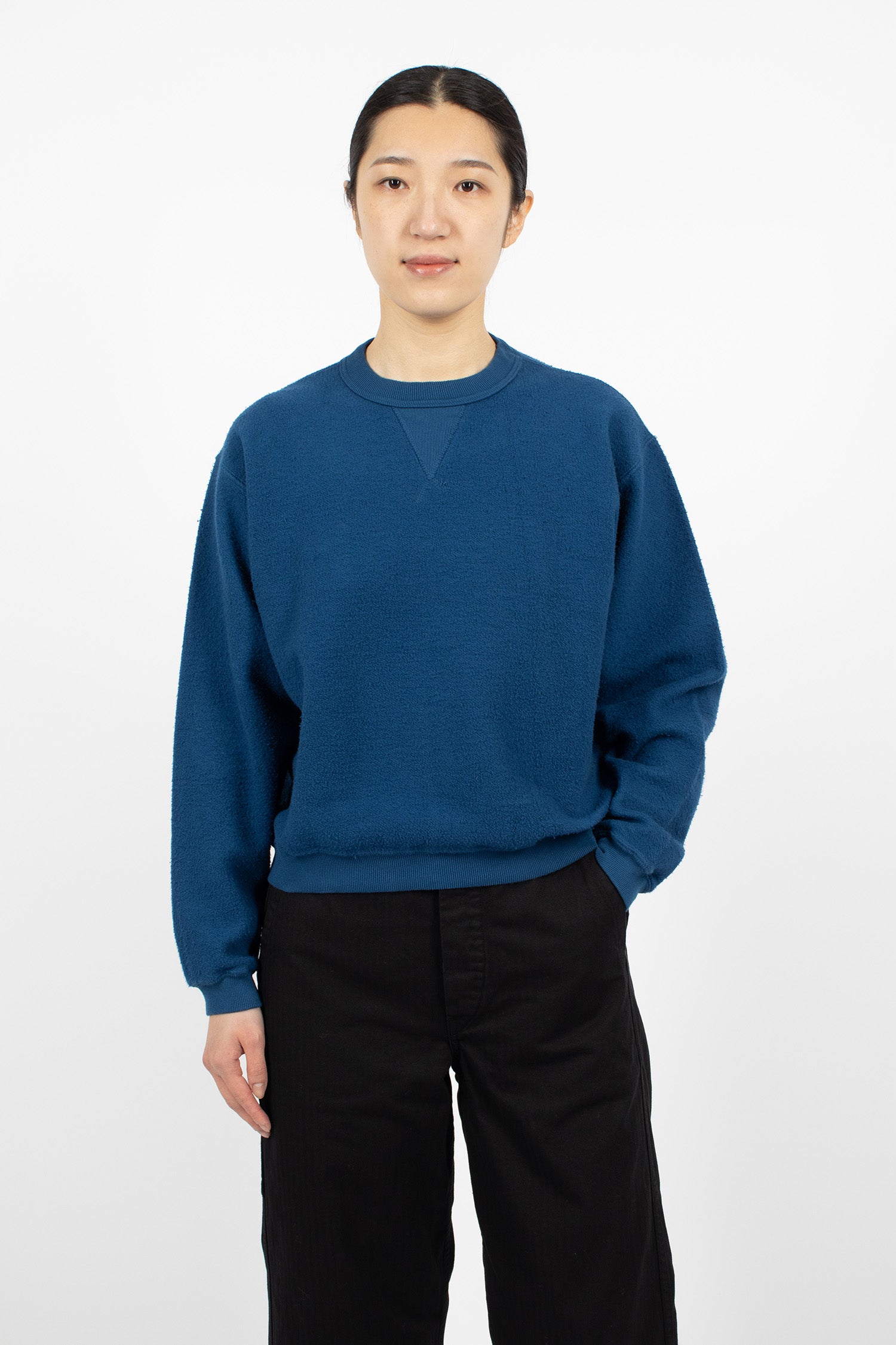 Hina L2 Crew Neck Sweatshirt Blue Opal