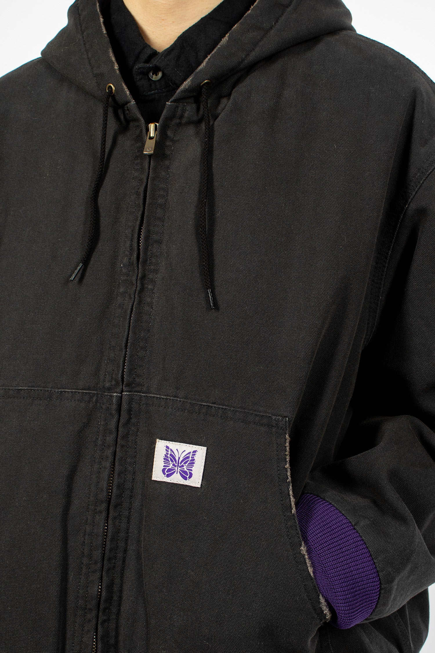 Zip Work Hoody Black