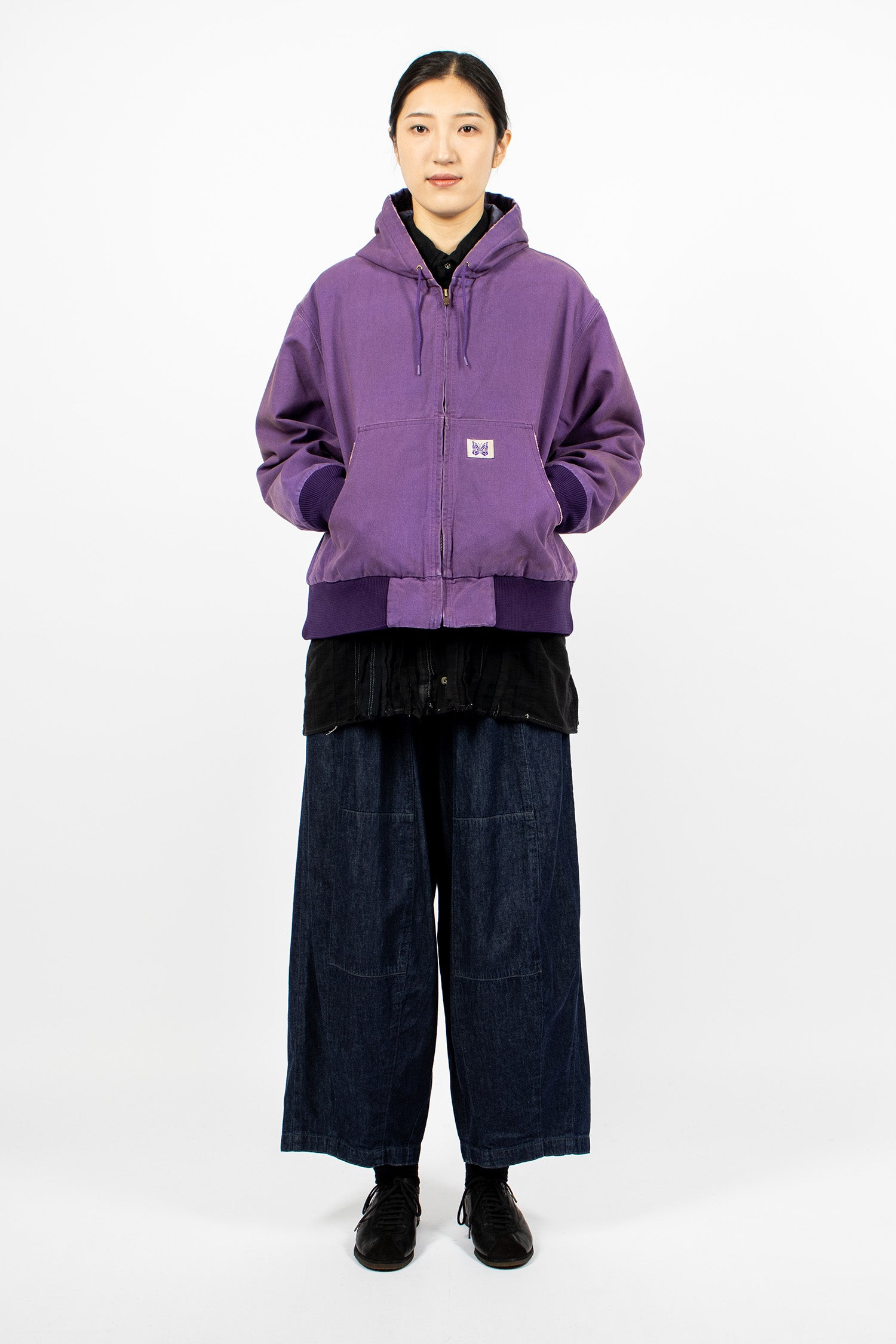 Zip Work Hoody Purple