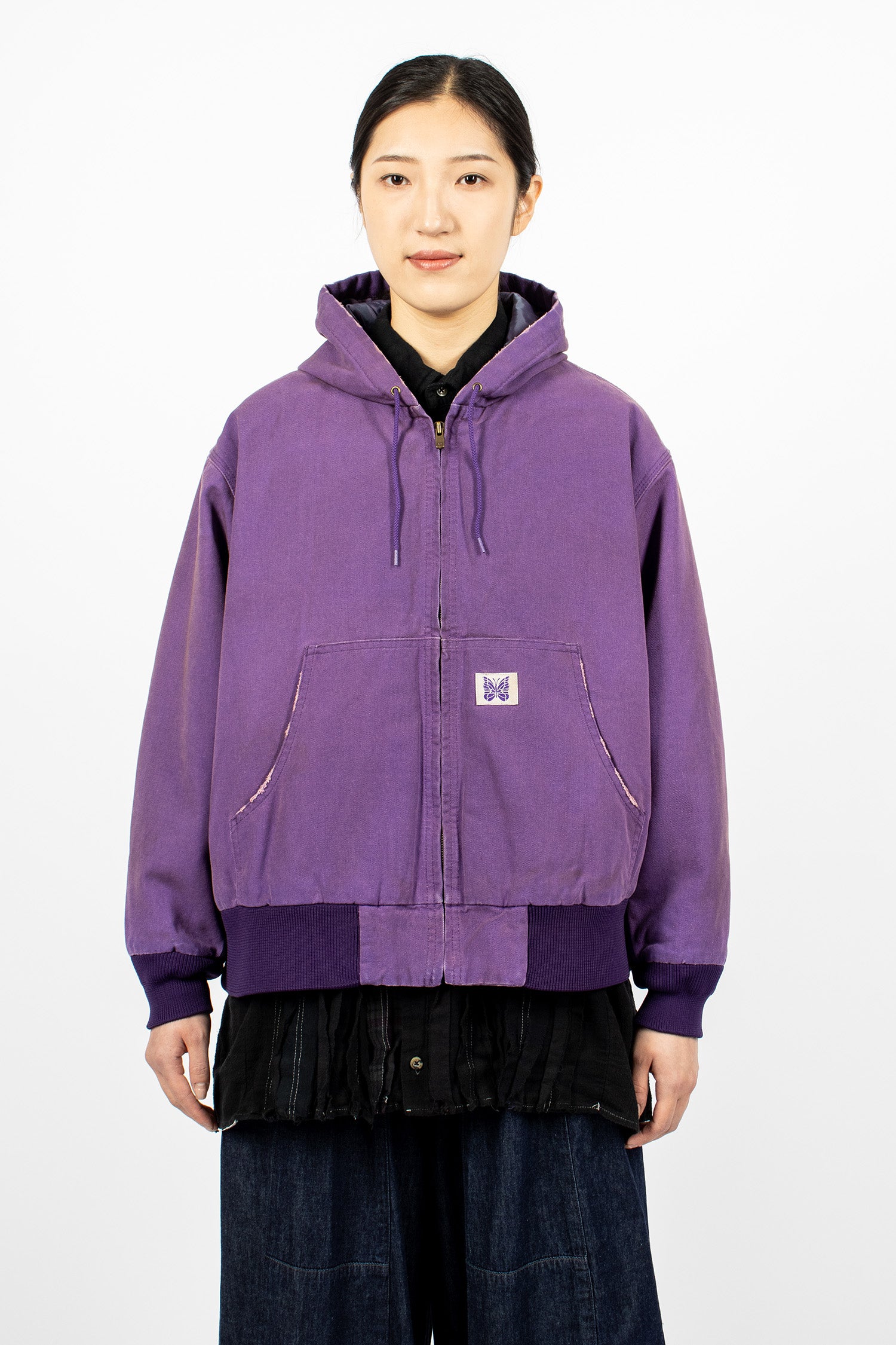 Zip Work Hoody Purple