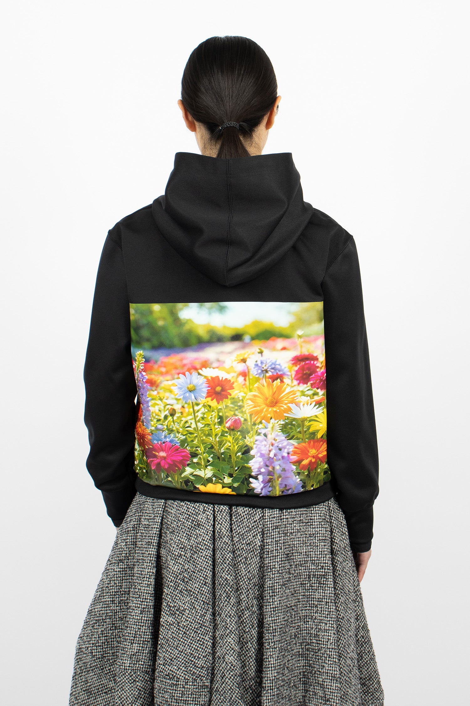 Twill Hoodie Black/B Pattern