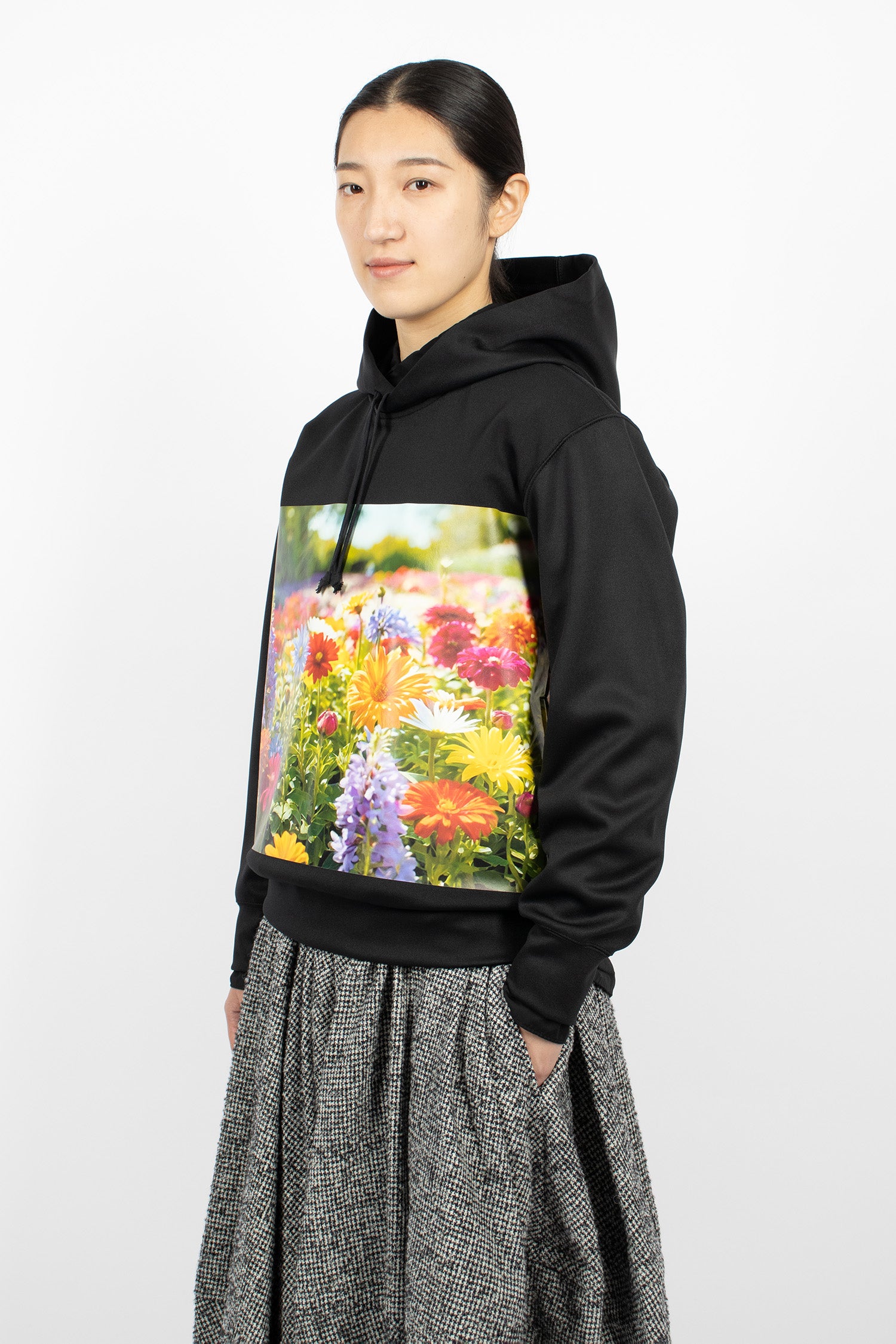 Twill Hoodie Black/B Pattern