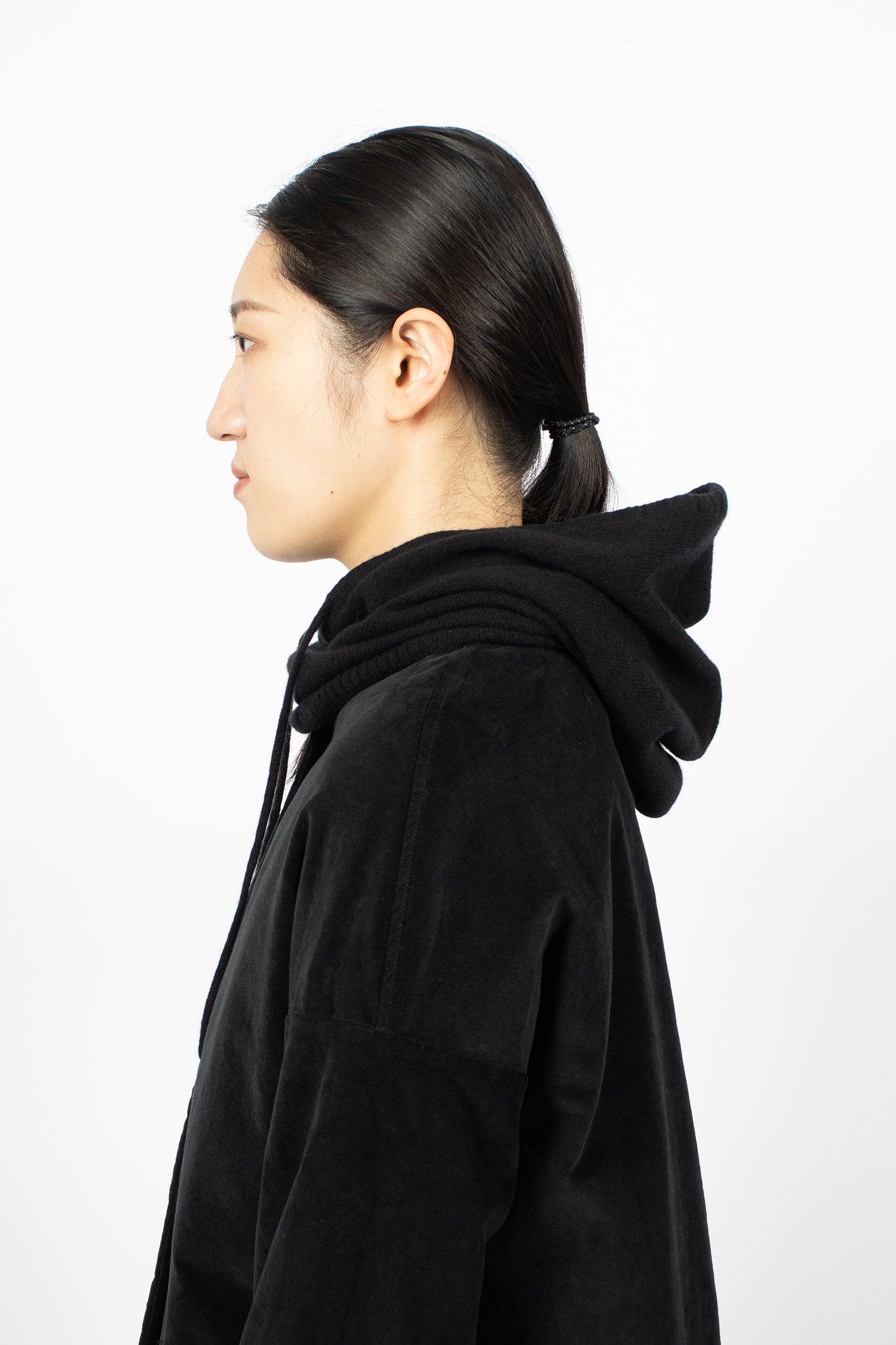 95_46 Cagoule Cashmere Hat Black