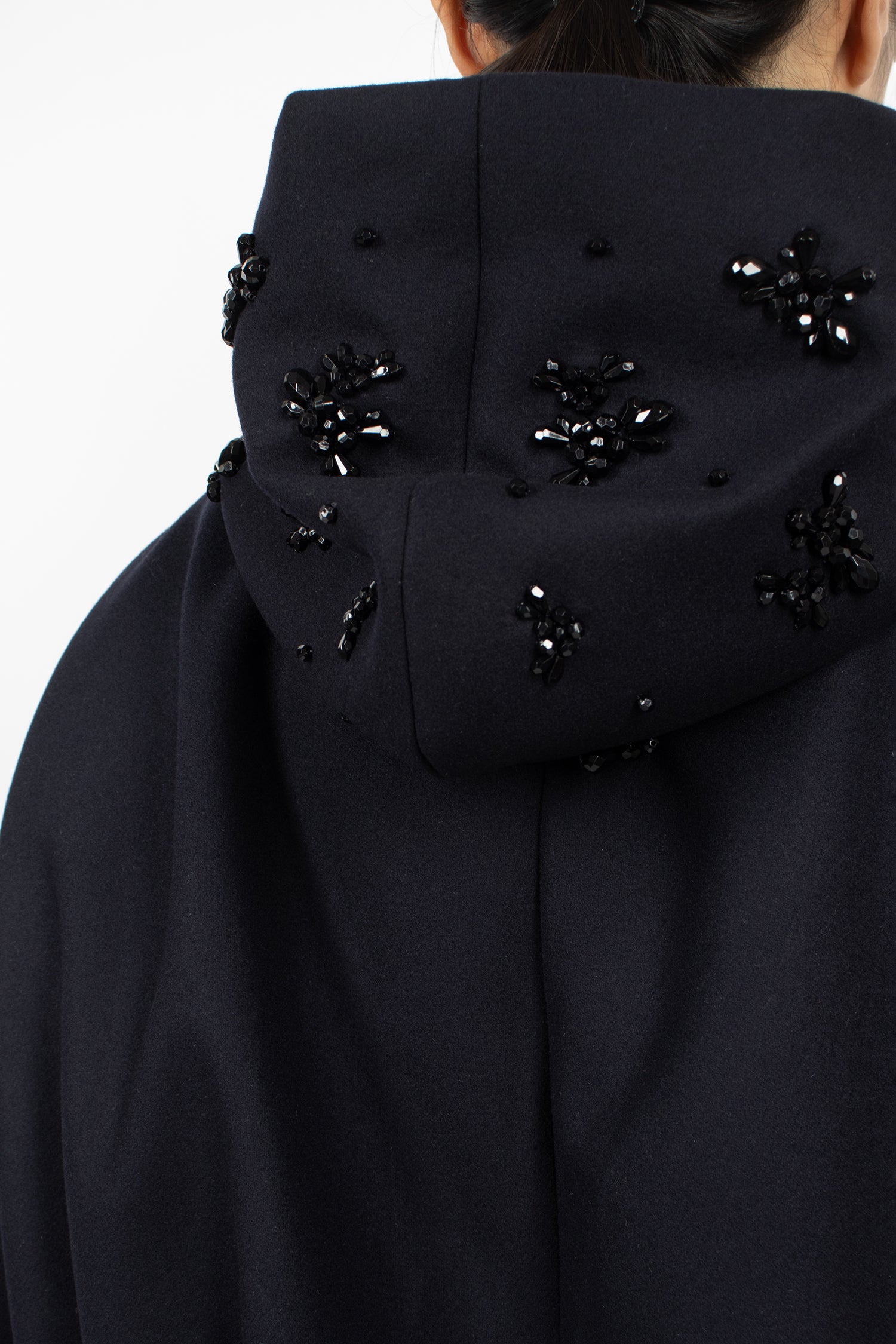 Hooded Zip-Up Bomber Navy/Jet