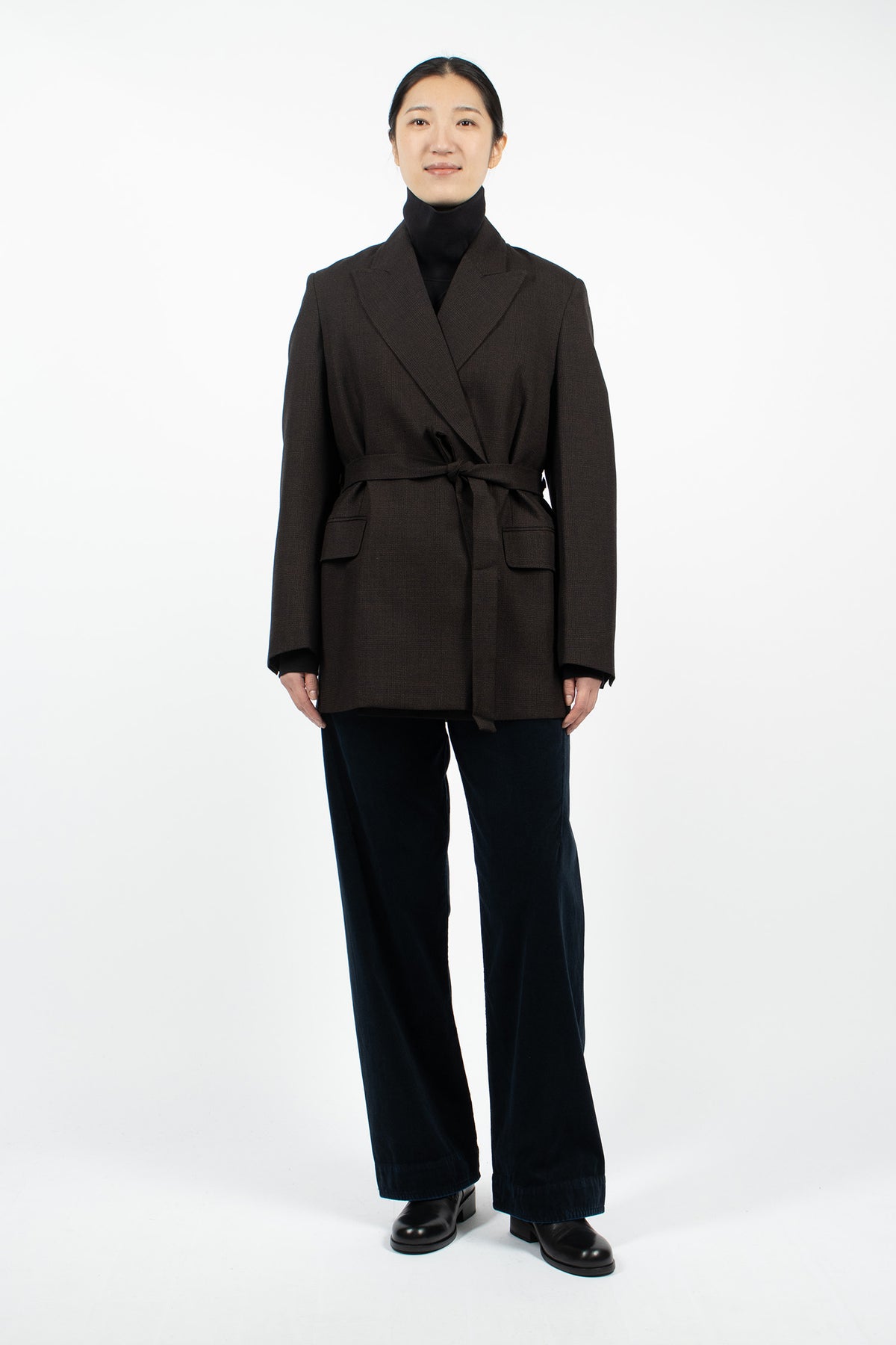 Tailored Robe Blazer Ebony