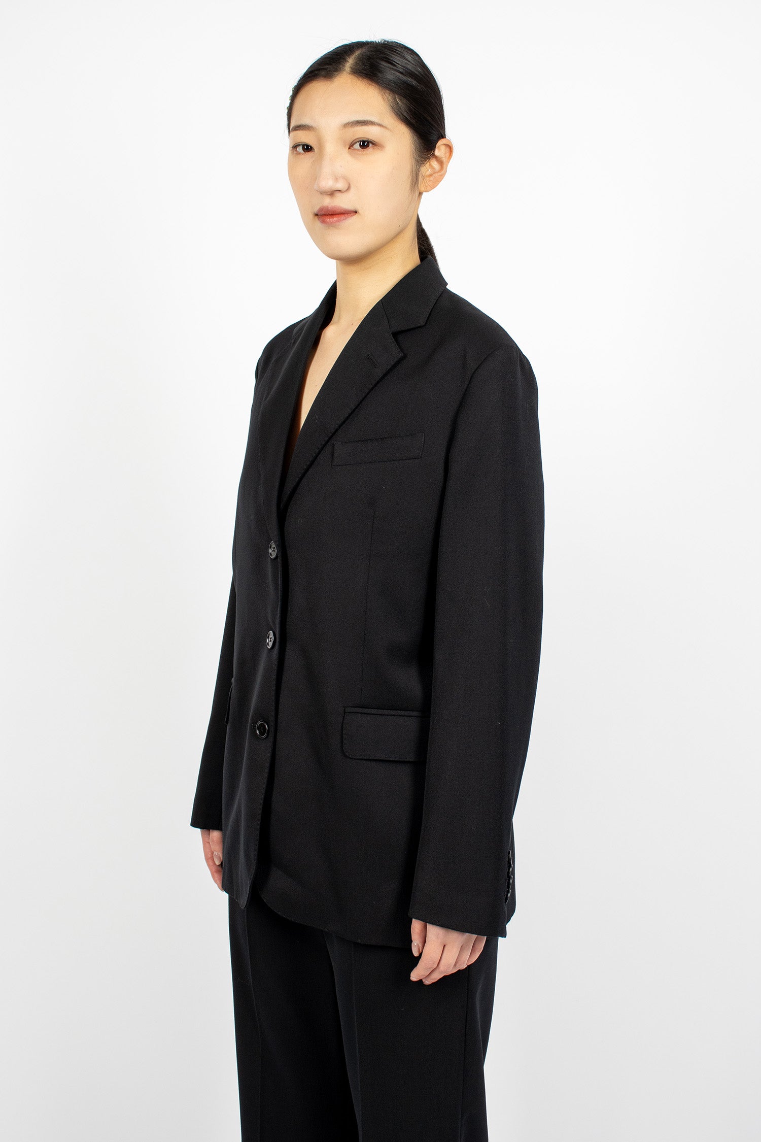 Cut-Out Bow Detail Jacket Black
