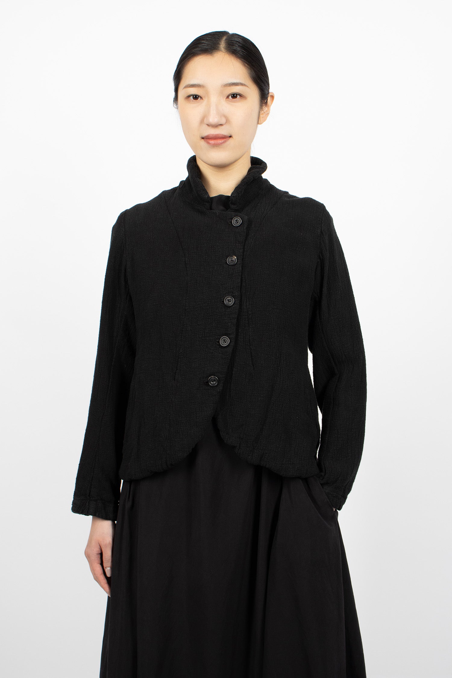 Ally Linen Jacket Black