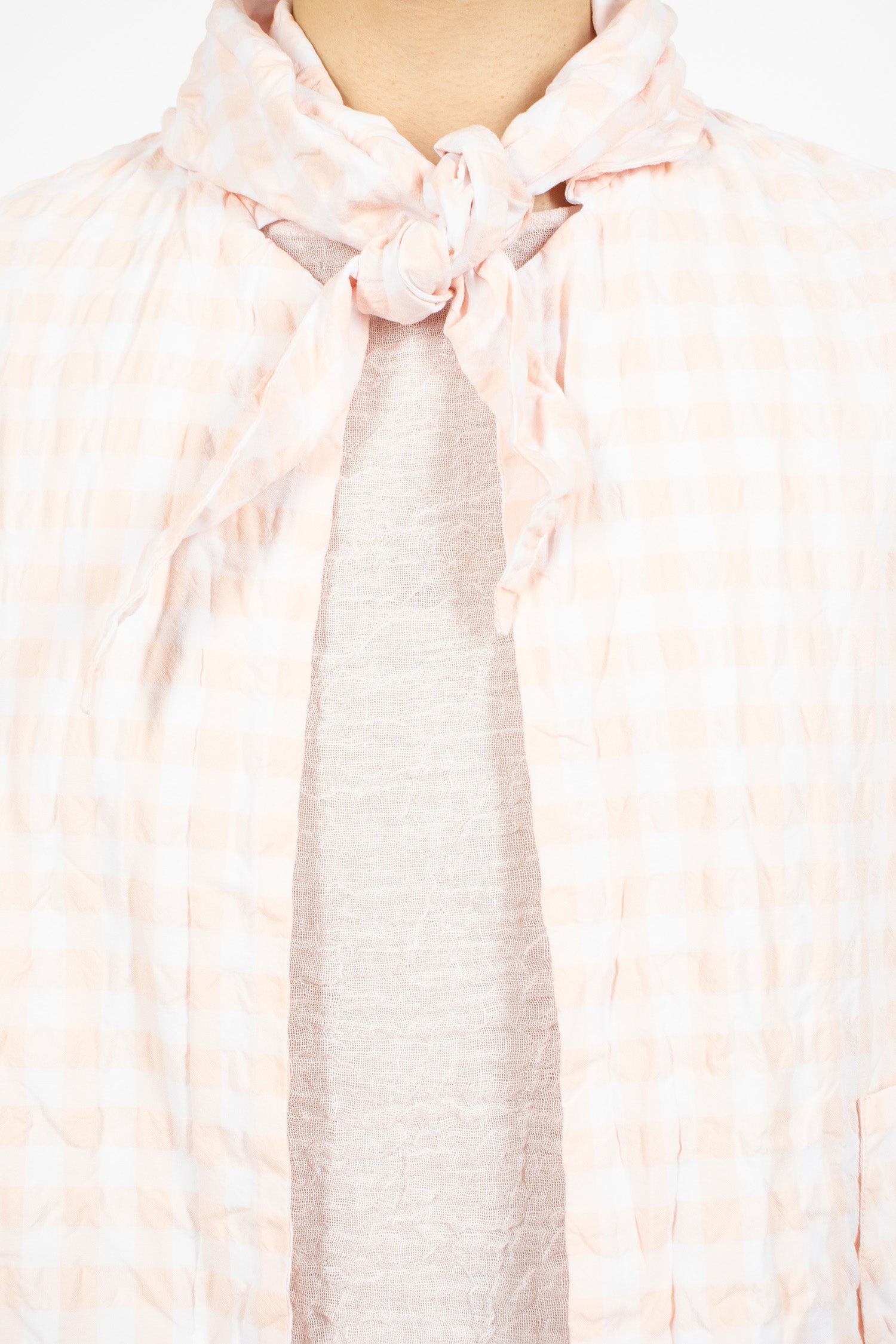 Peony Jacket White/Pale Pink Check