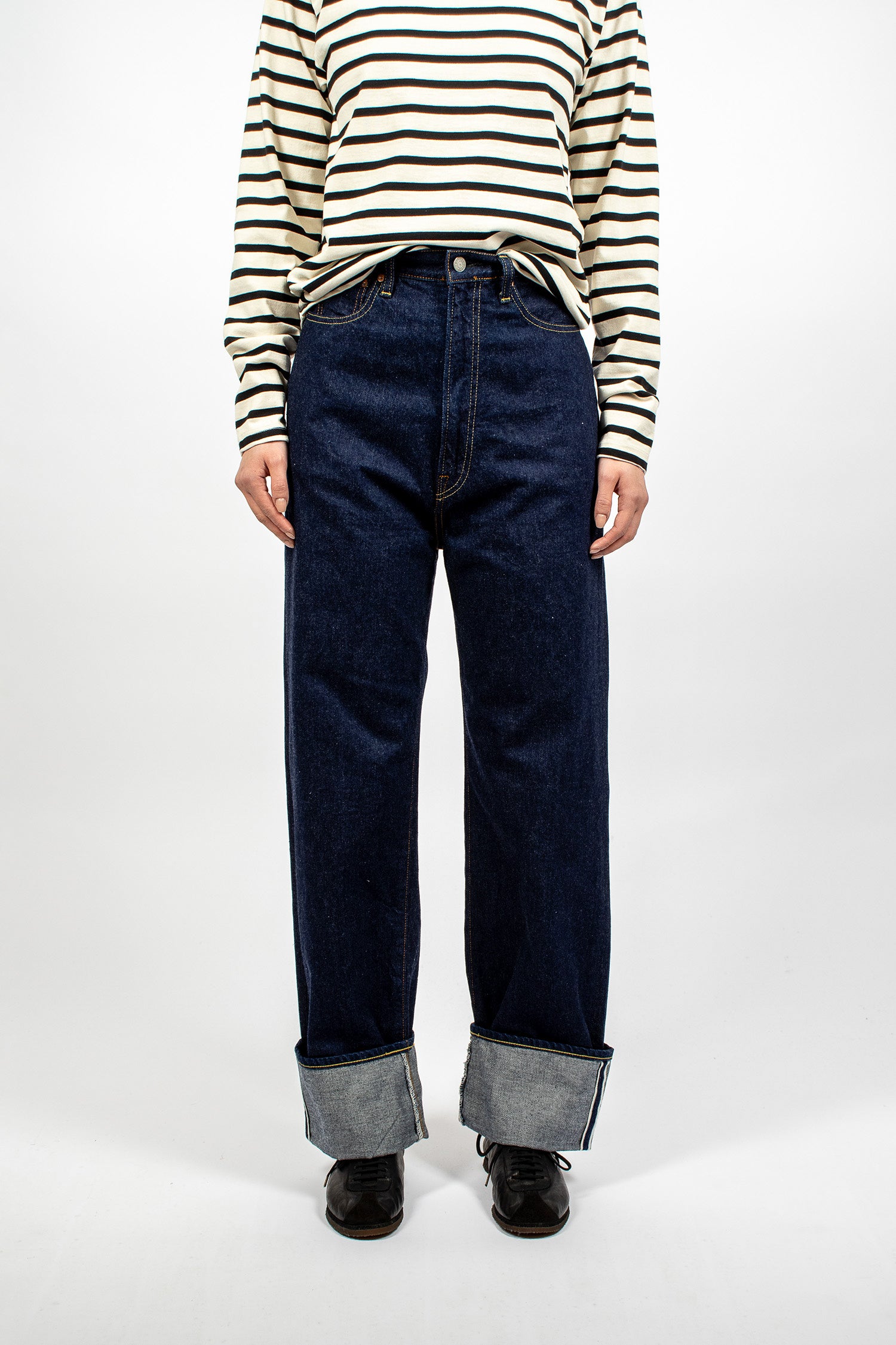 12oz High Waist Jeans One Wash