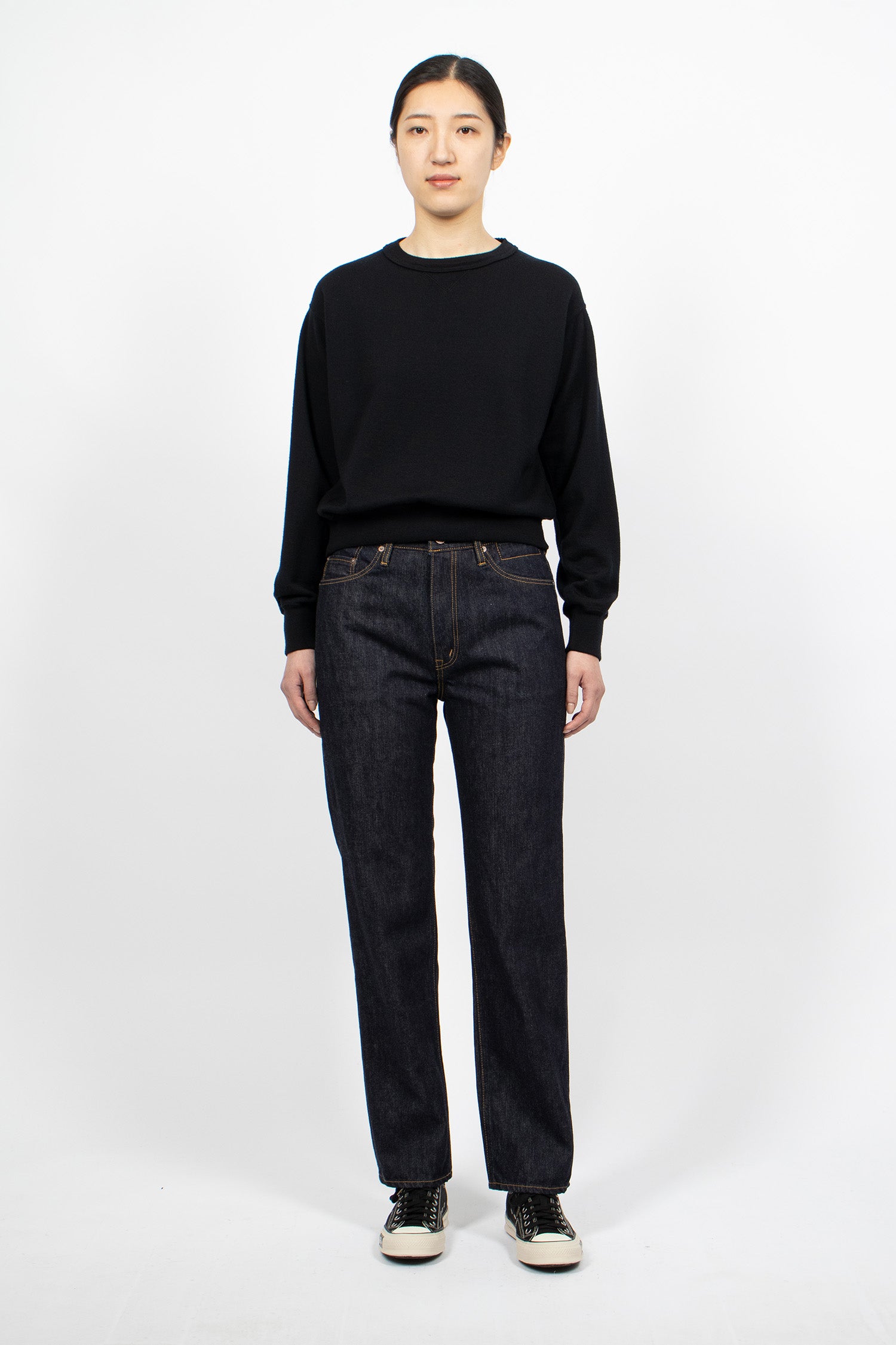 Carree L/S Knit Sweatshirt Black