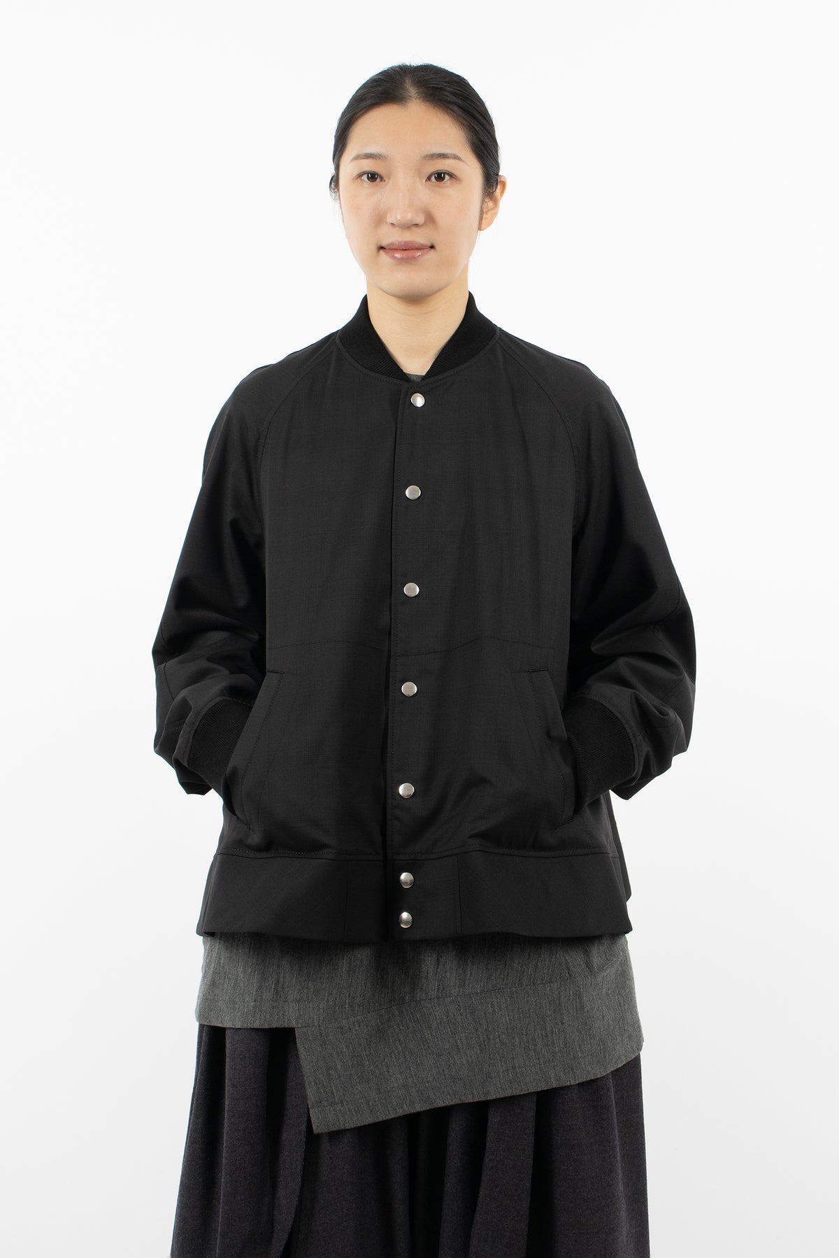 A-Line Bomber Jacket Black
