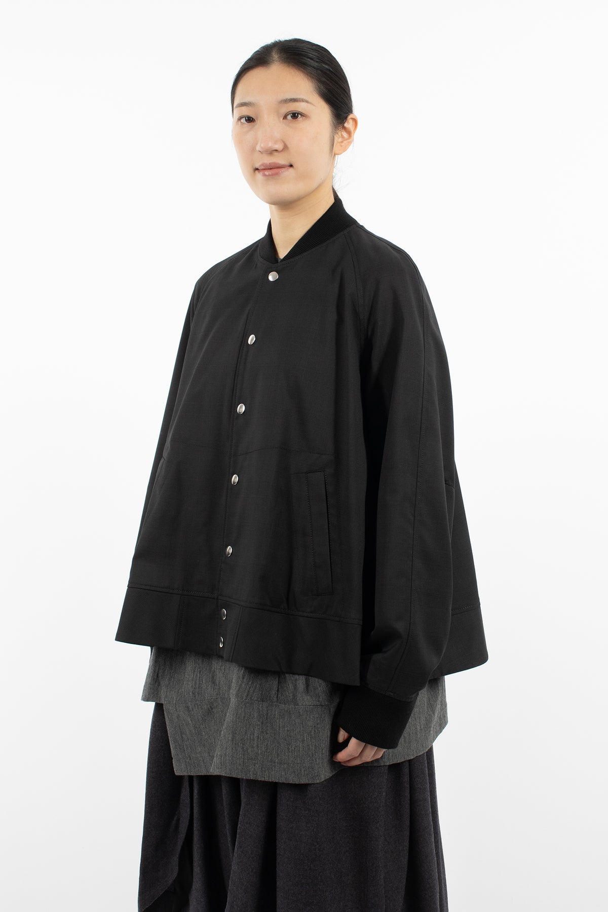 A-Line Bomber Jacket Black