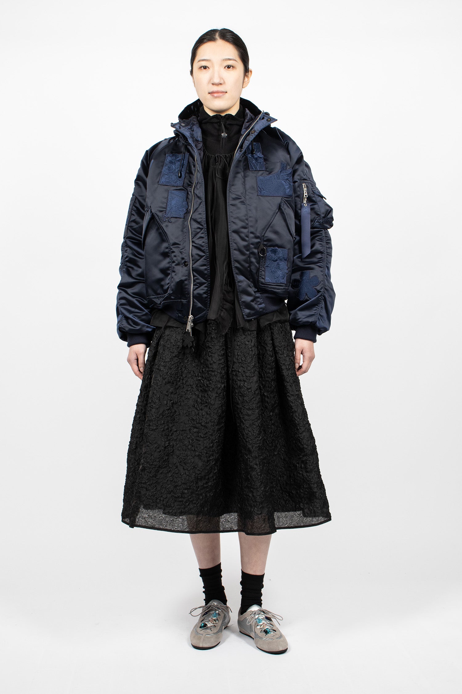 Alpha x CB N-2B Jacket Navy