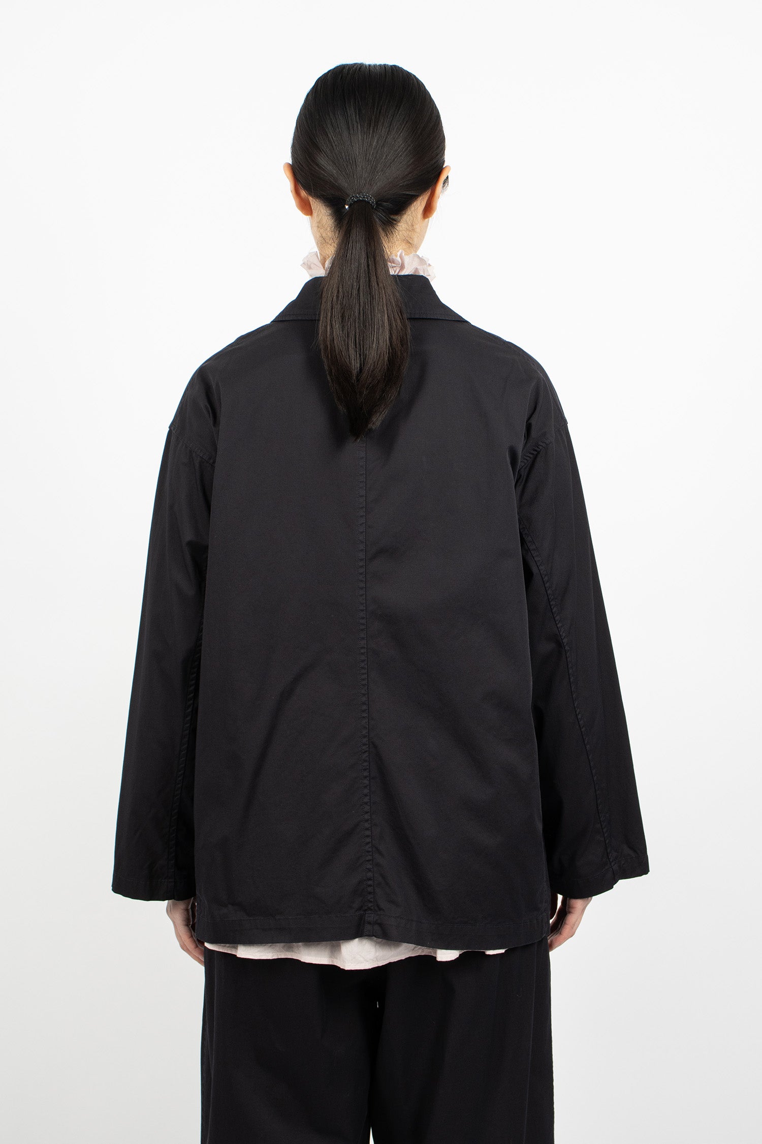 Double-Breasted Sack Jacket Dark Navy