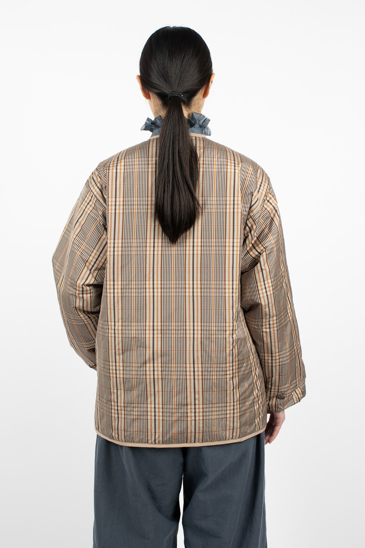 Reversible Padded Utility Jacket Brown
