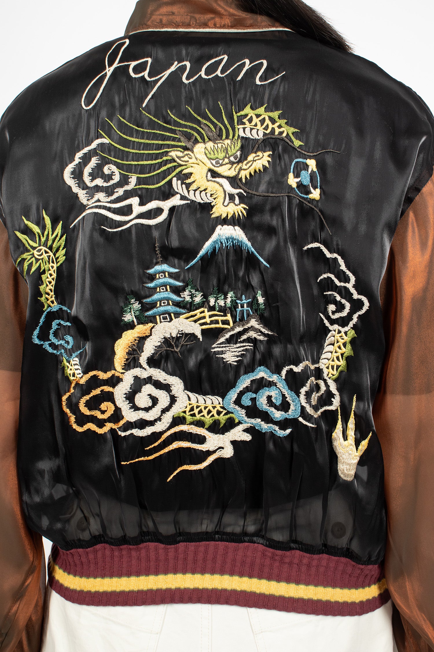 Mosquito Guard Embroidery Jacket Black/Brown