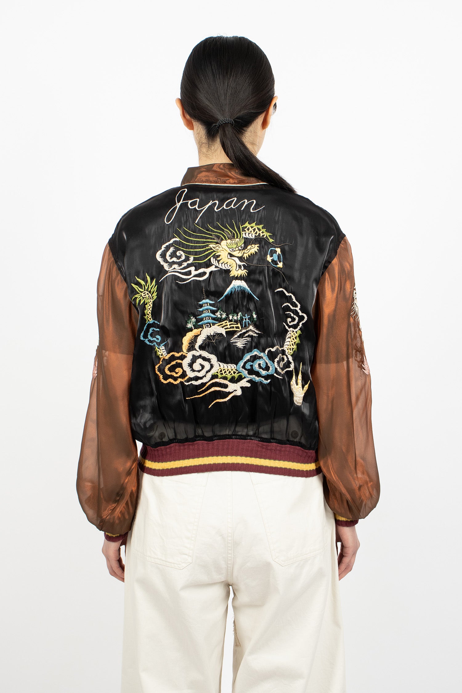 Mosquito Guard Embroidery Jacket Black/Brown