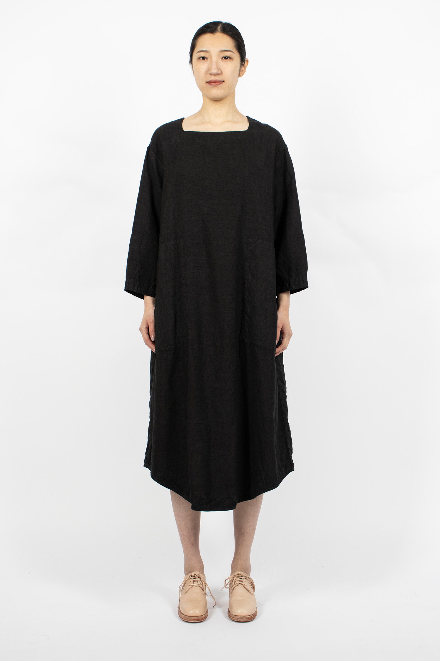 Juliet Linen Dress Black