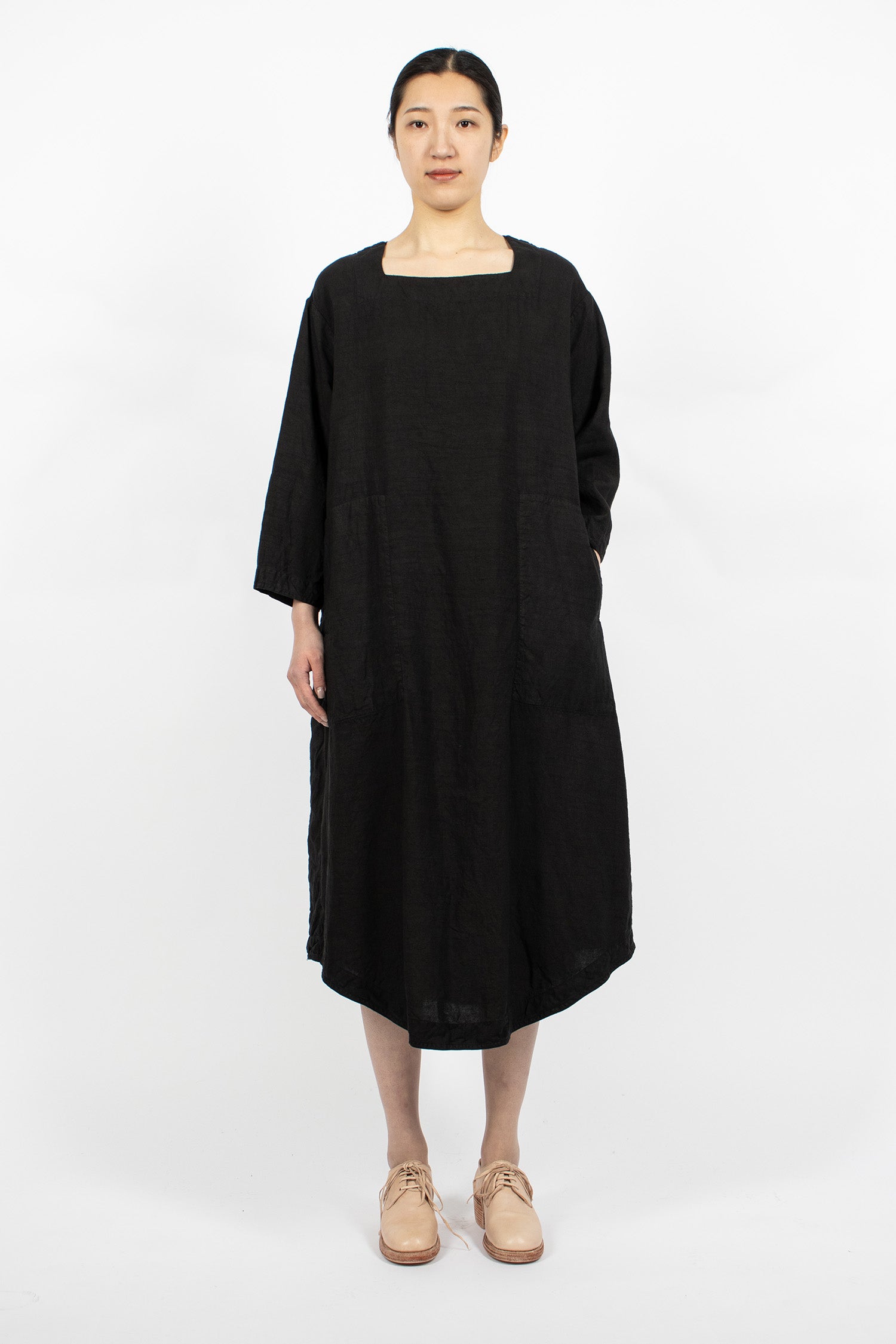 Juliet Linen Dress Black