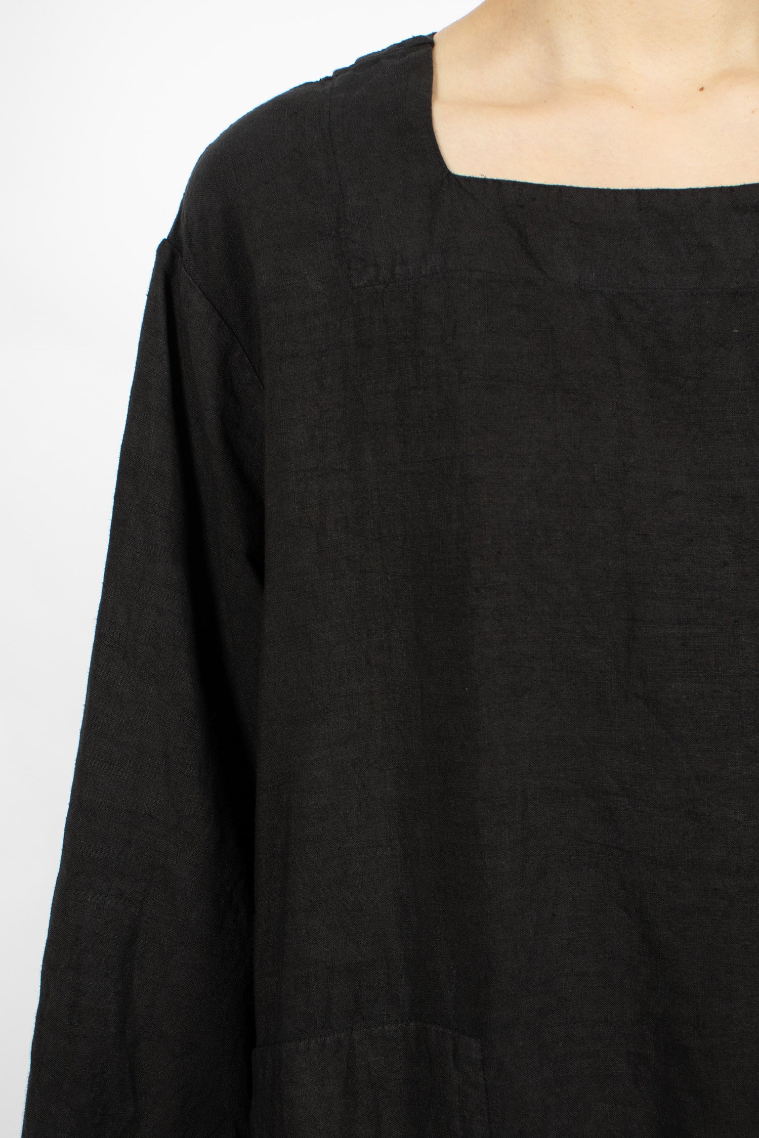 Juliet Linen Dress Black