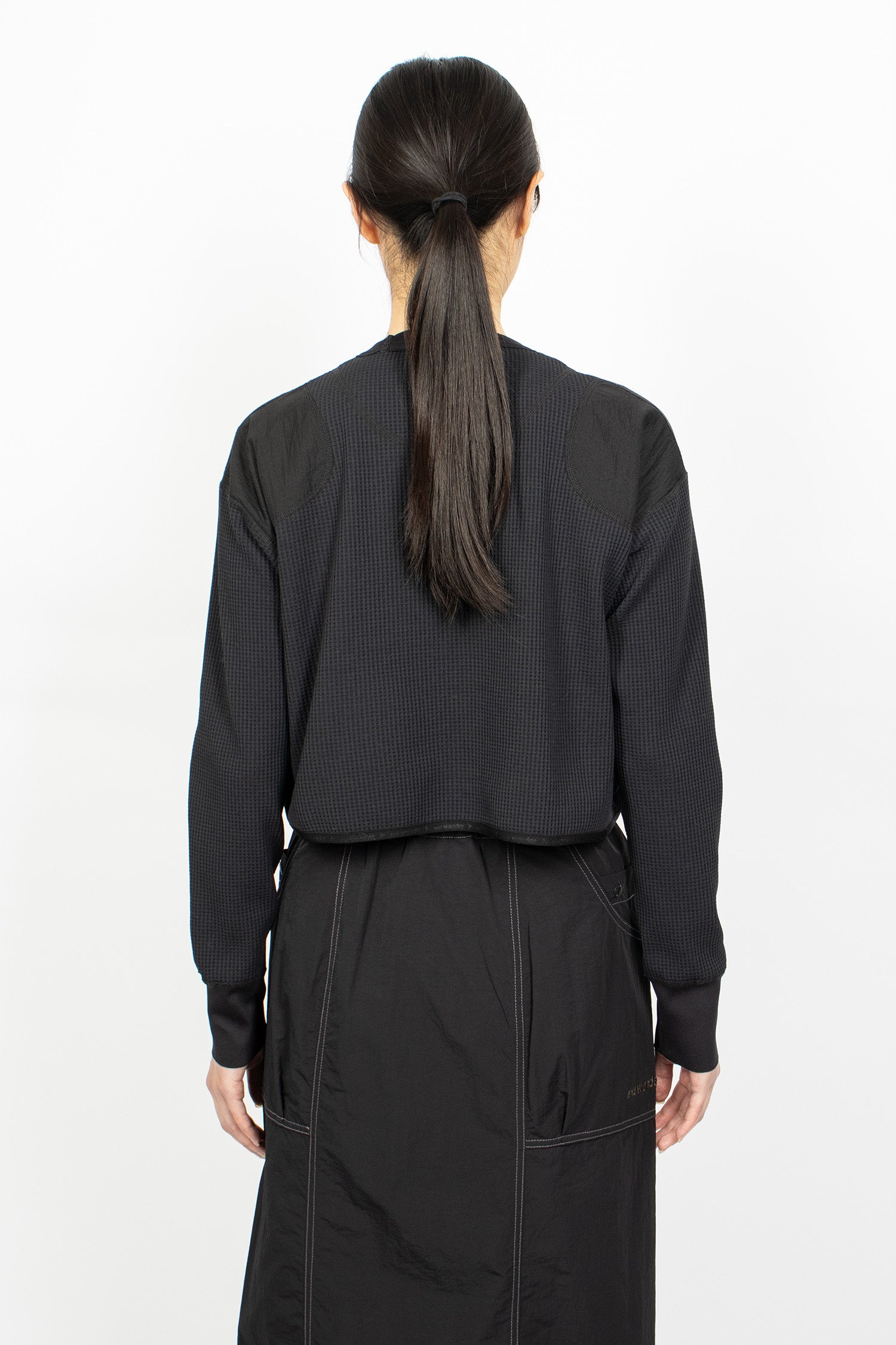 PE Waffle Short T-Shirt Black