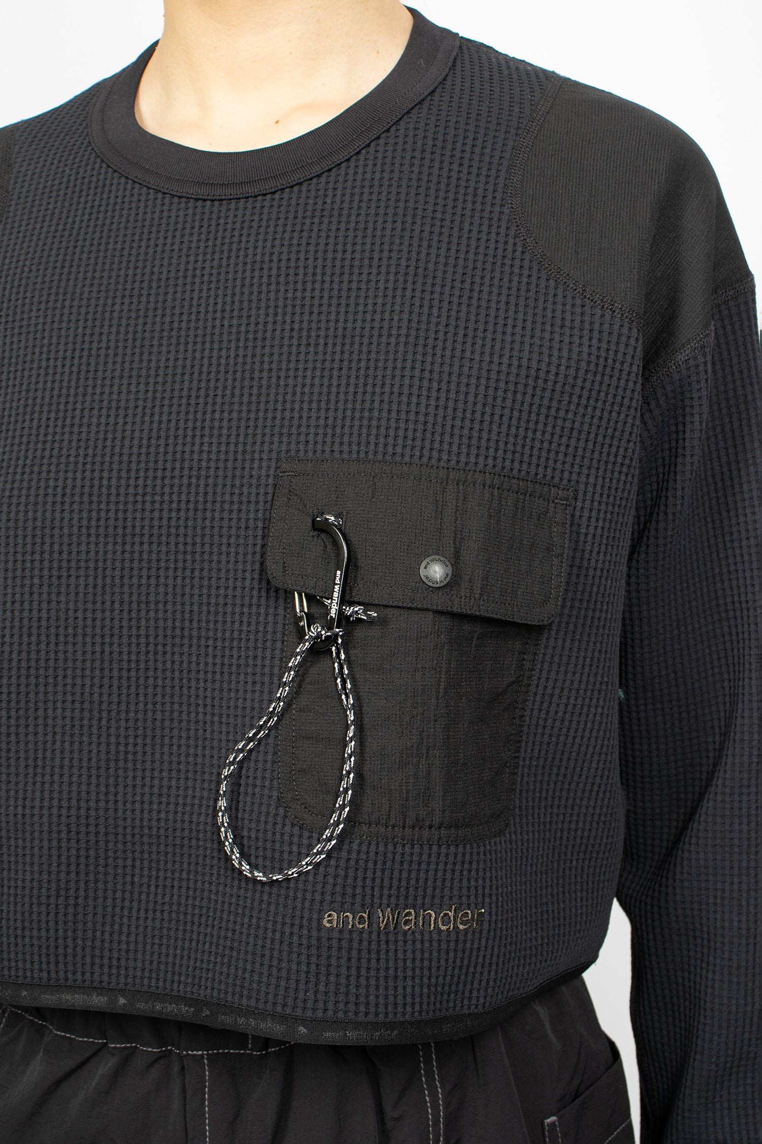 PE Waffle Short T-Shirt Black