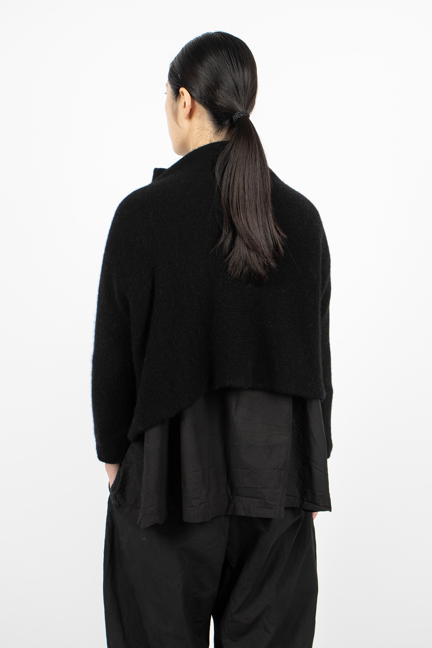Hazel Cashmere Jumper Black Coarsehair