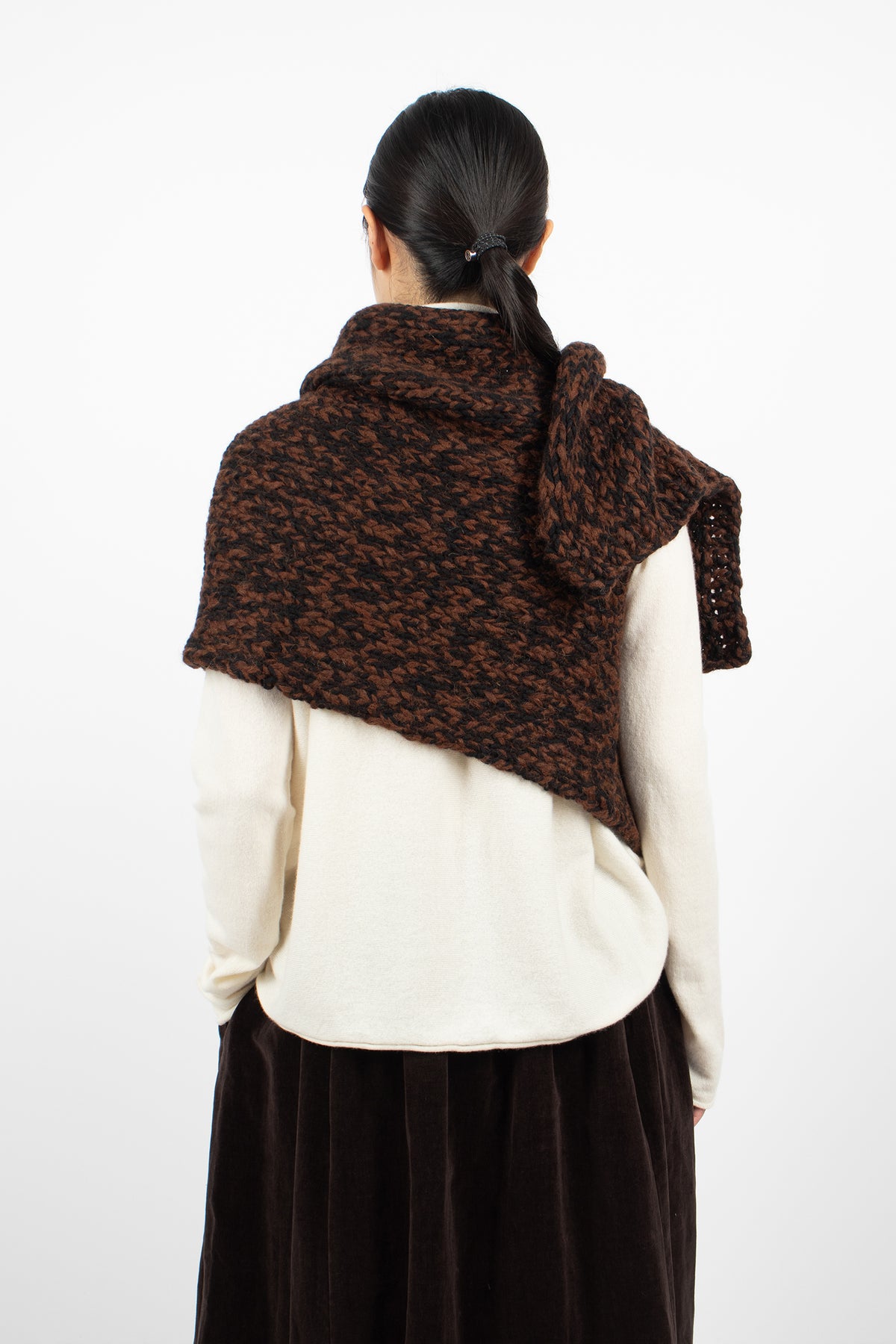 Camille Scarf Black/Brown