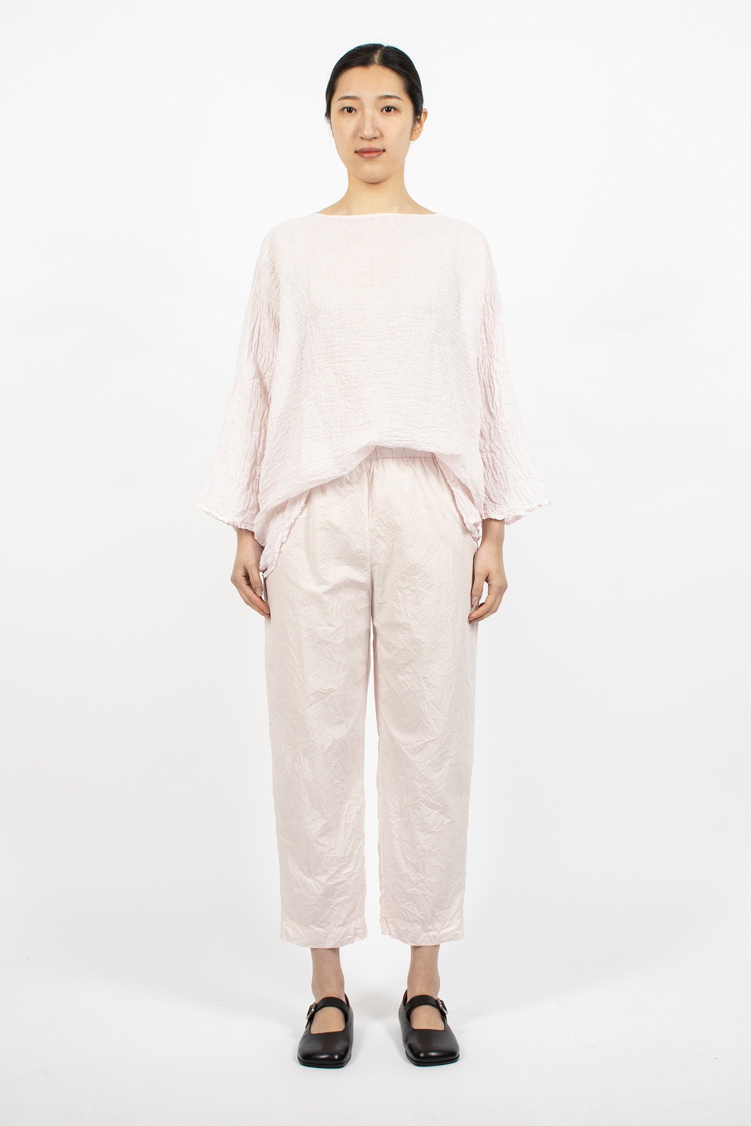 Pyjama Tapered Trousers Pale Pink