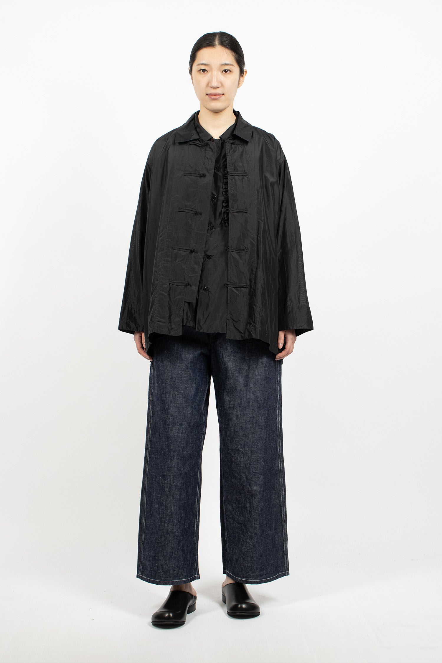 Oversized China Shirt Black