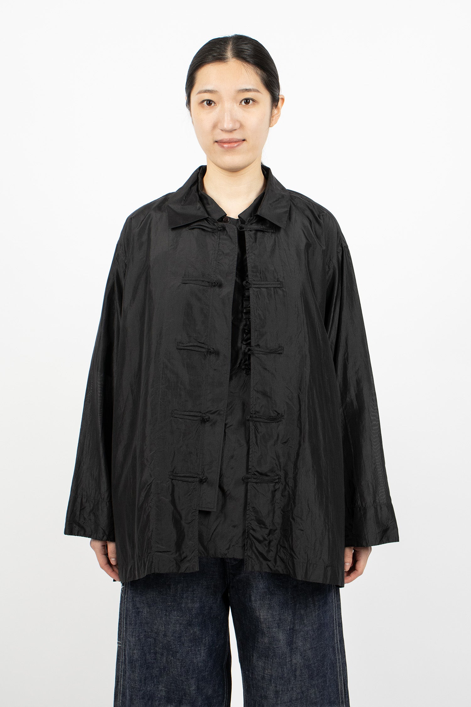 Oversized China Shirt Black