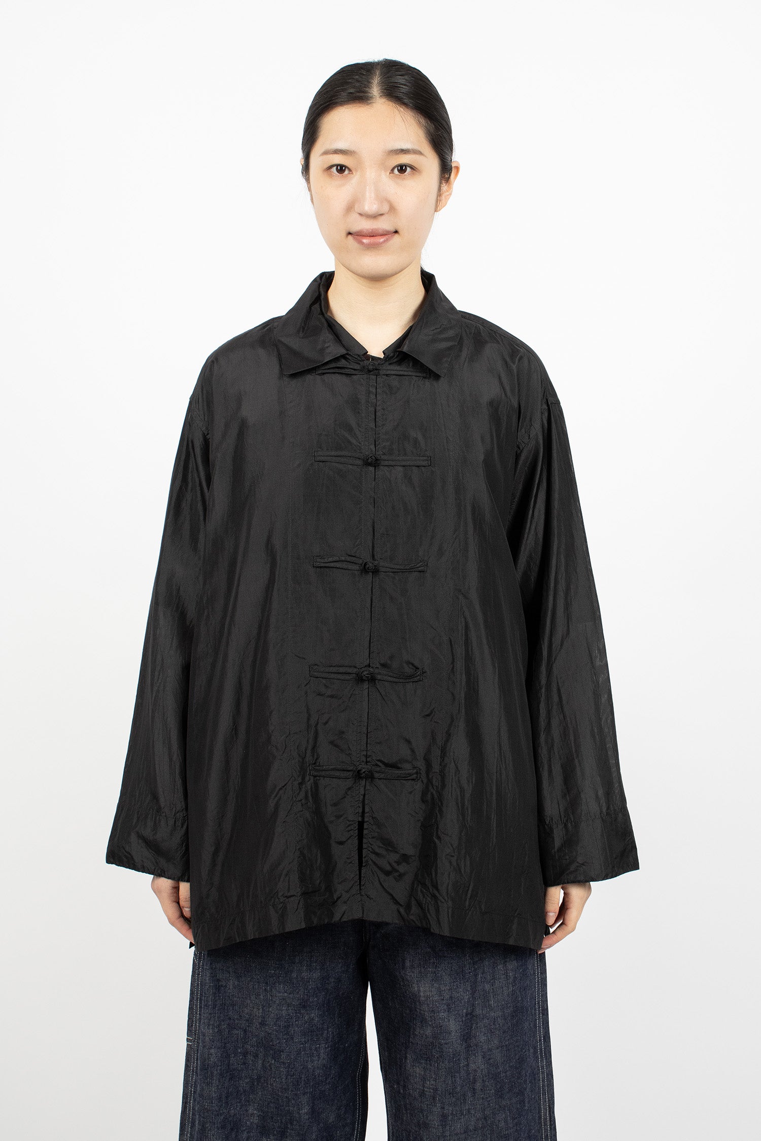 Oversized China Shirt Black