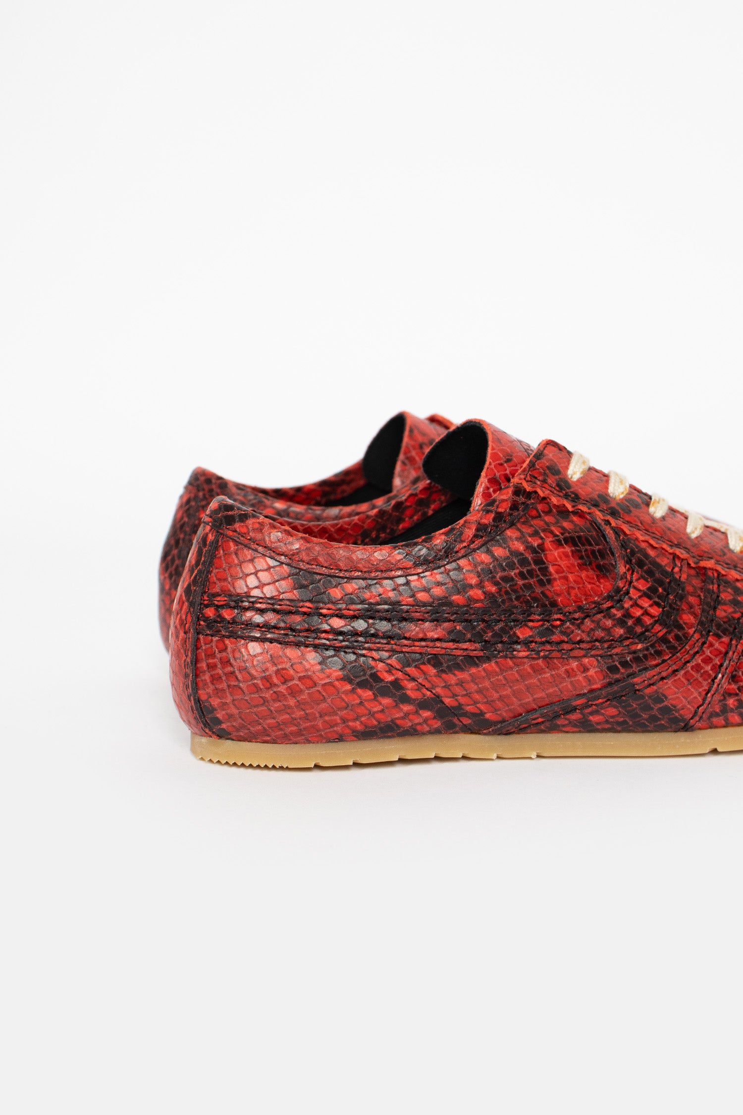 Marathon Leather Sneaker Vermillion