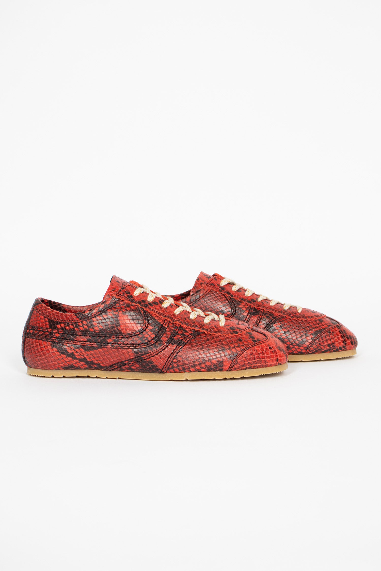 Marathon Leather Sneaker Vermillion