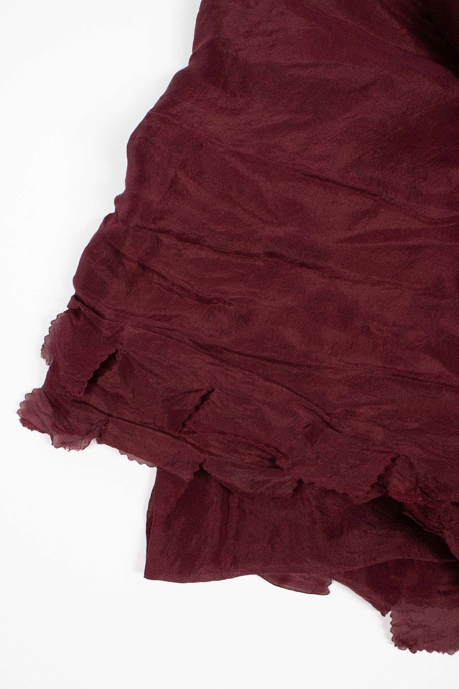 Silk Habotai Light Scarf Prune