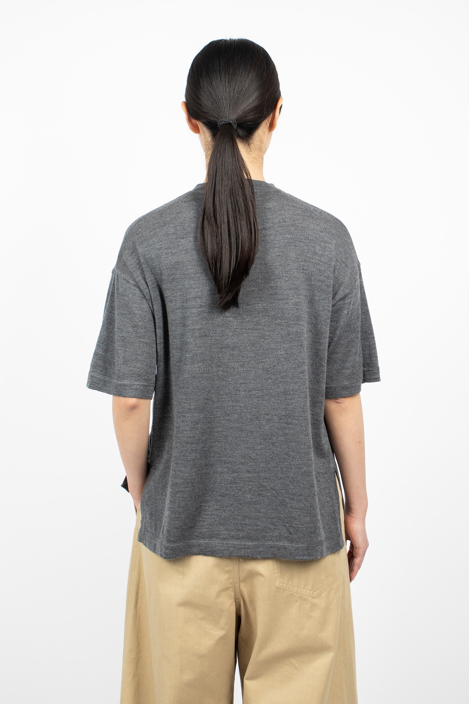 Marta Knit Pullover Steel Melange