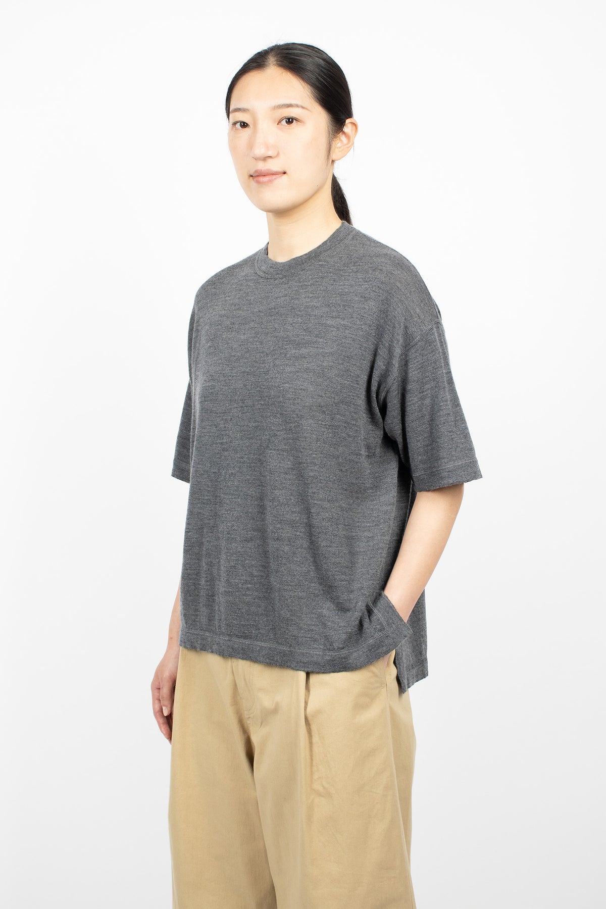 Marta Knit Pullover Steel Melange