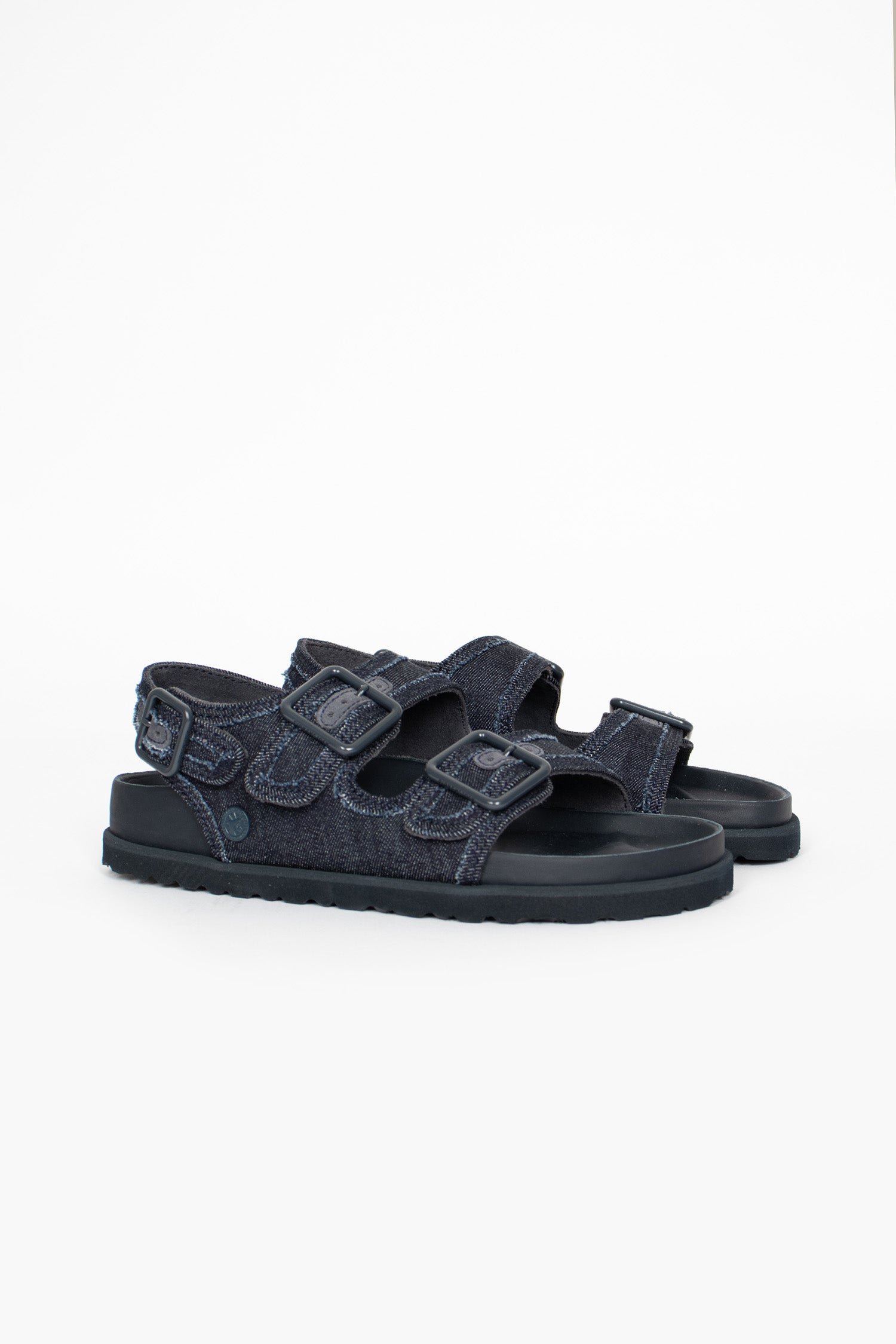 Milano Stone Washed Sandal Dark Washed Denim