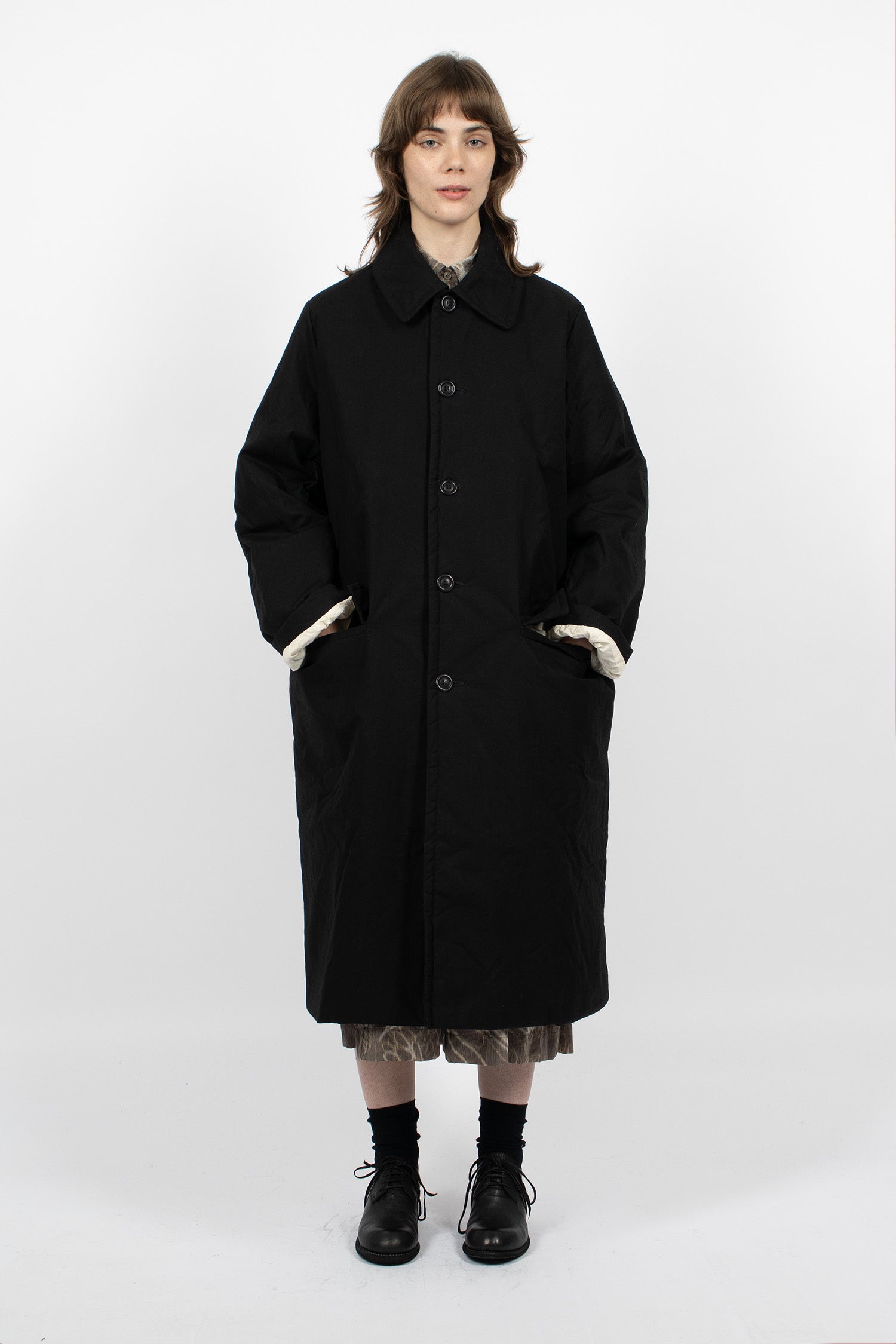 Milu Waxed Coat Black