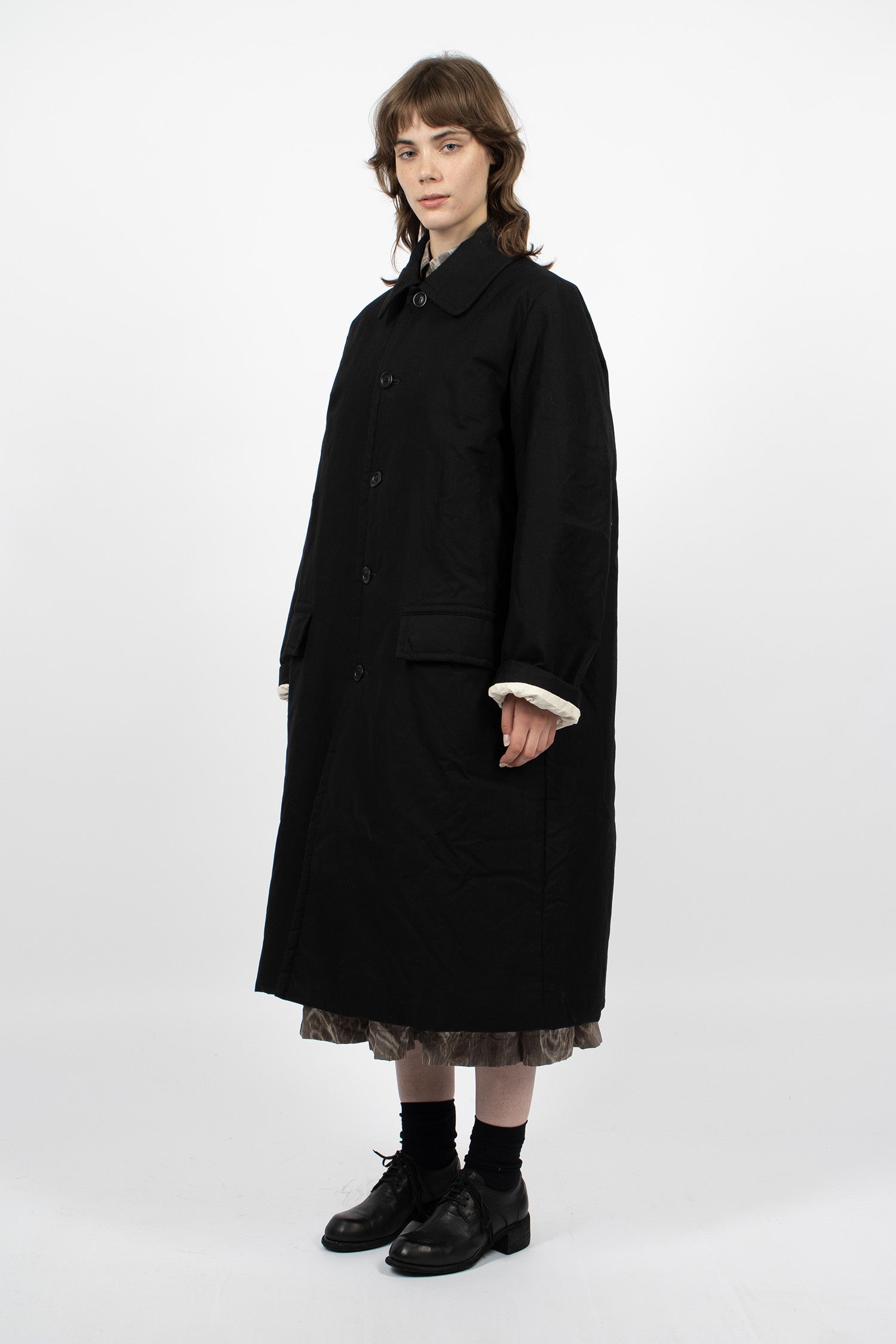 Milu Waxed Coat Black