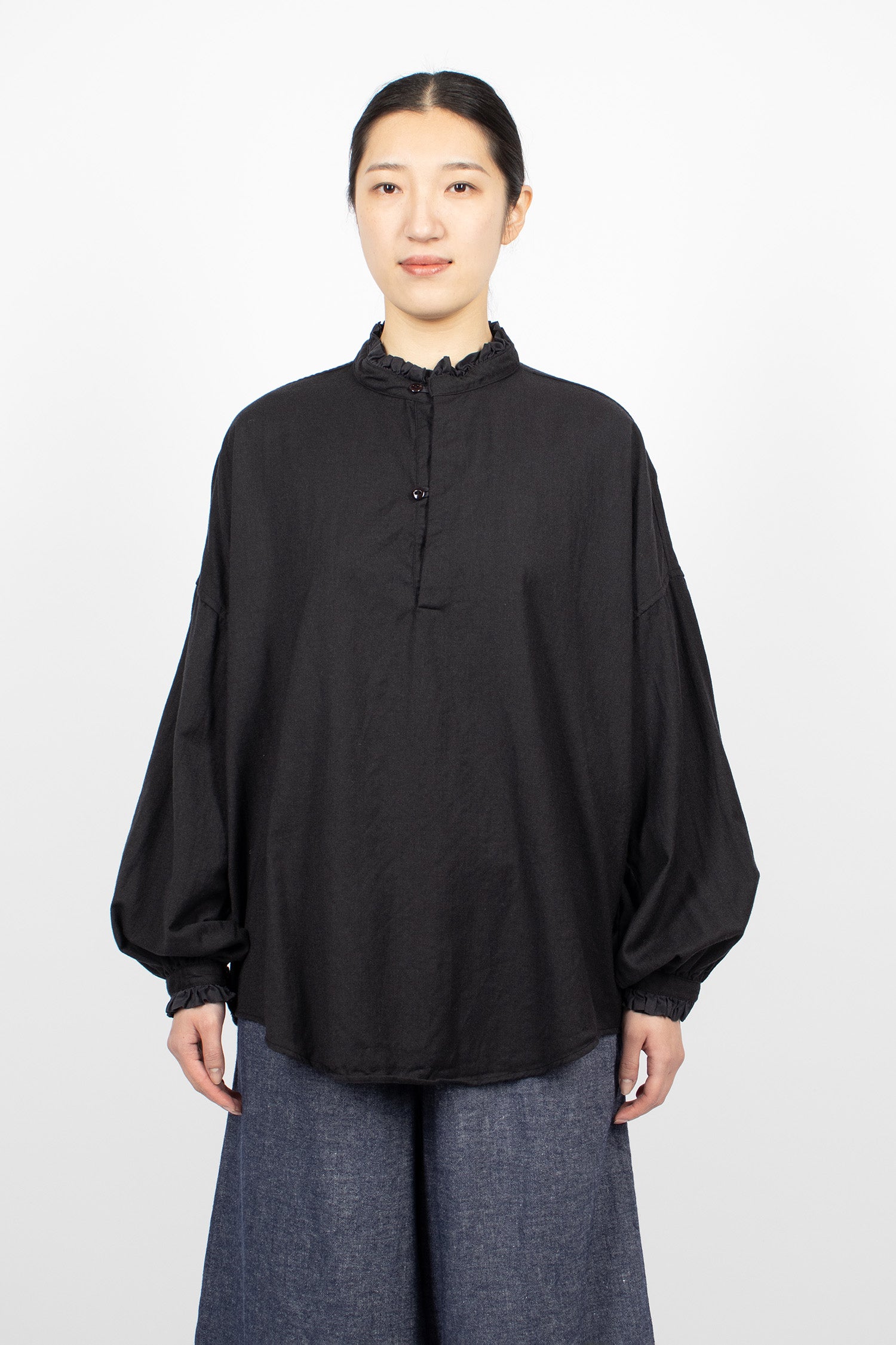 Mini Medici Shirt Black Wool