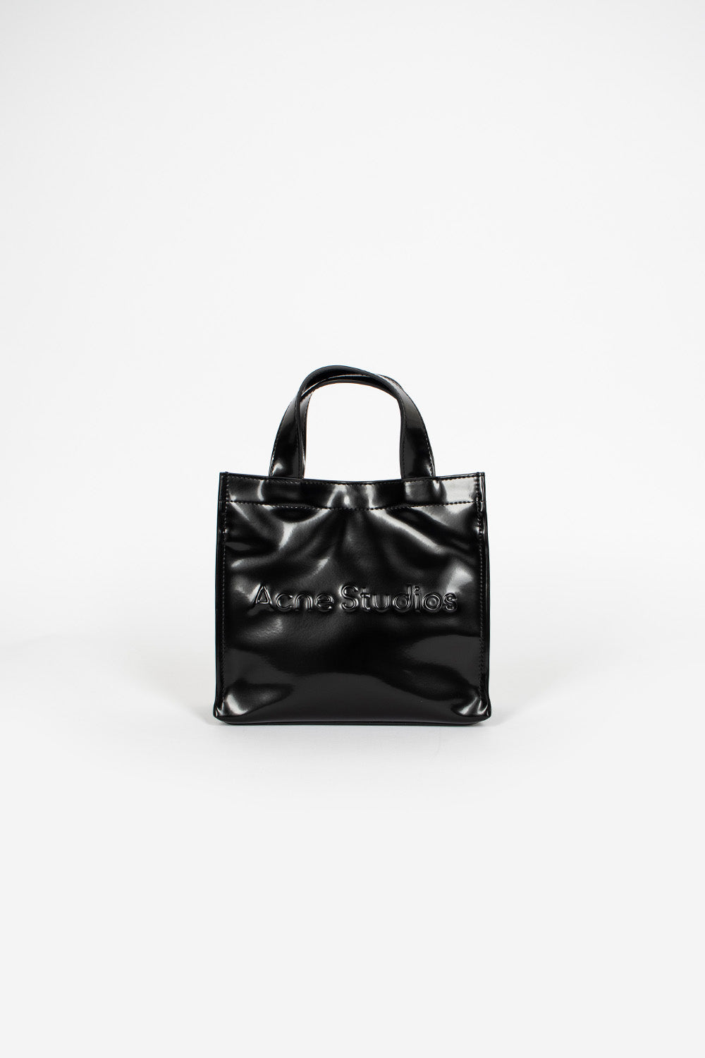 Logo Shopper Mini Tote Bag Black