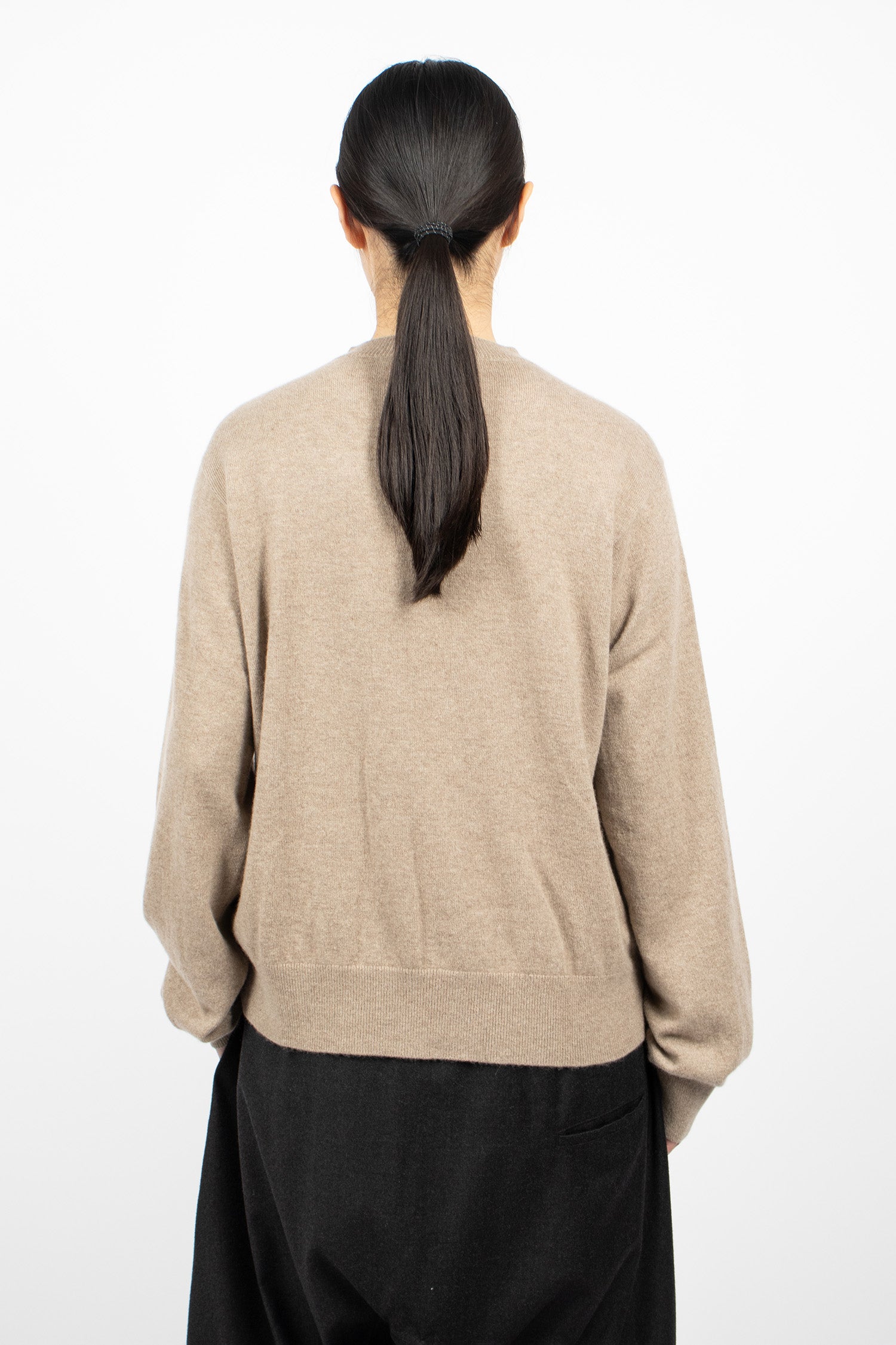 Minos Cashmere Pullover Sahara Melange