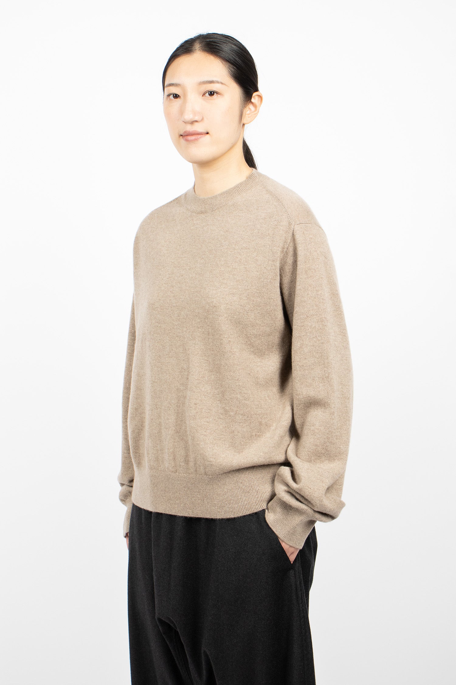 Minos Cashmere Pullover Sahara Melange