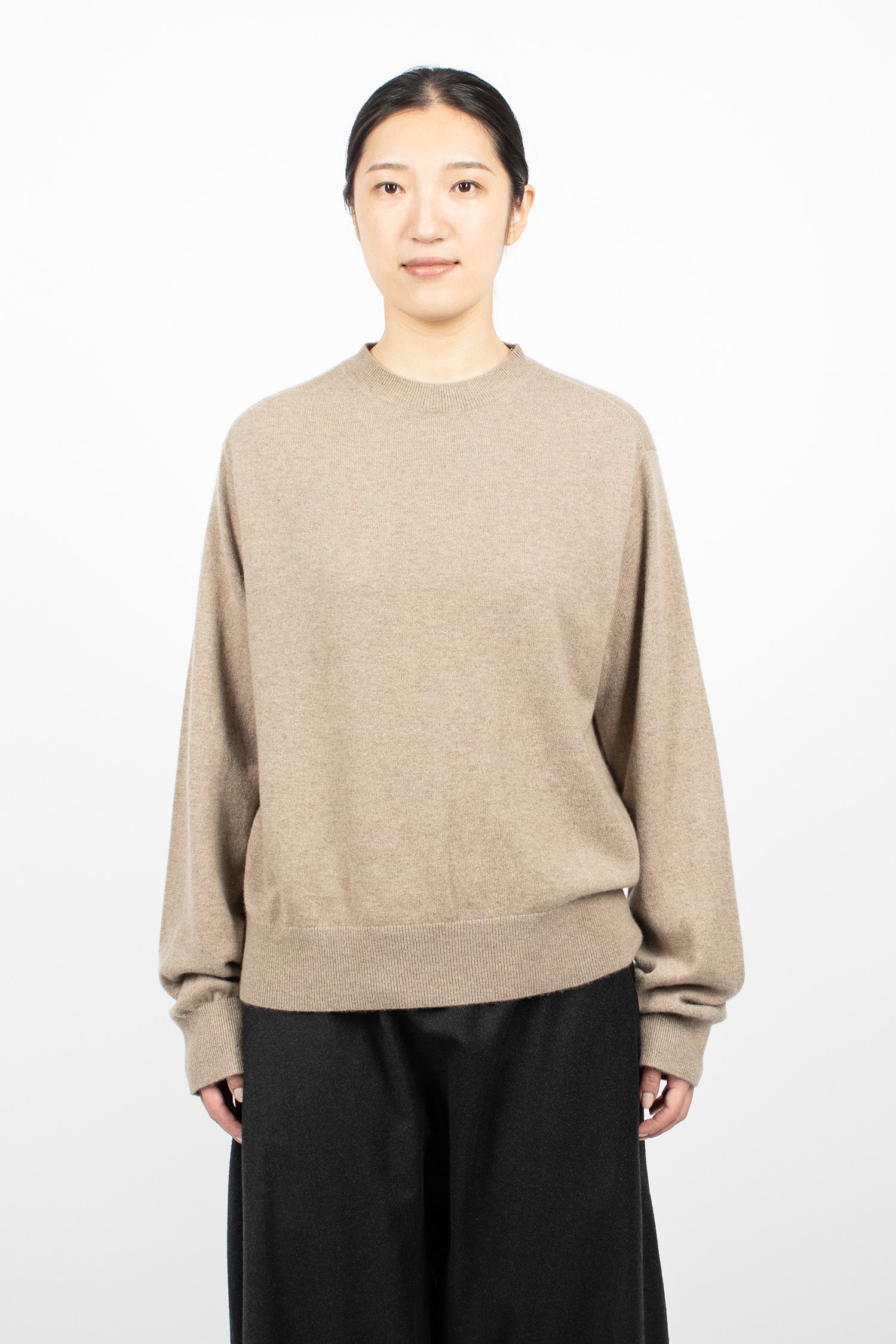 Minos Cashmere Pullover Sahara Melange