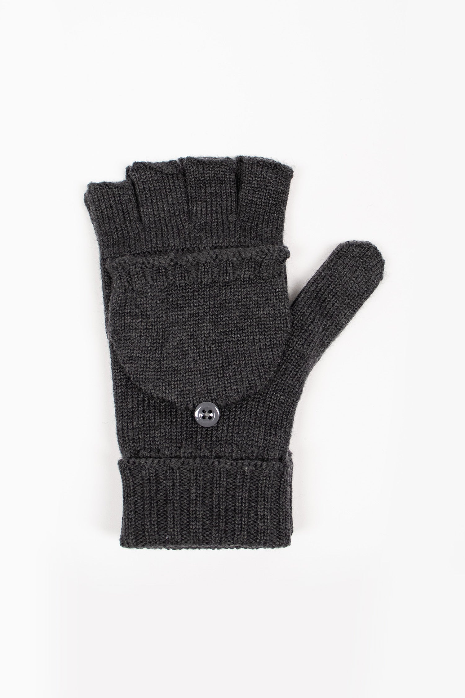 Merino Wool Mitten Charcoal