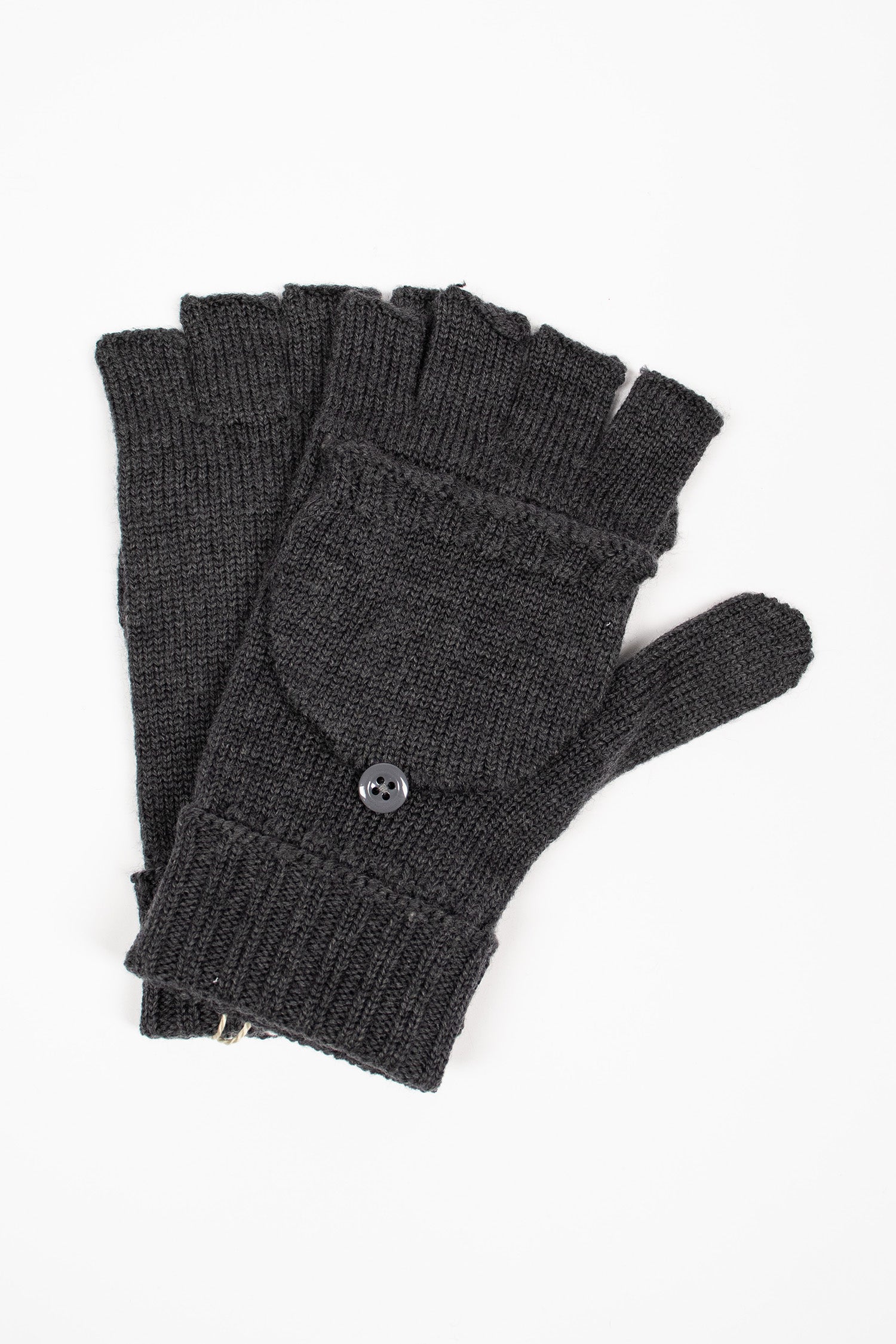 Merino Wool Mitten Charcoal